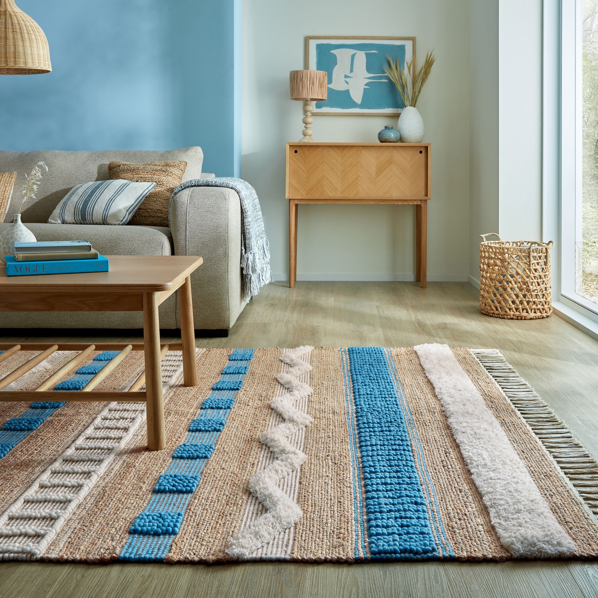 FLAIR RUGS Teppich »Medina, mit abstraktem Streifenmuster«, rechteckig, 12 günstig online kaufen
