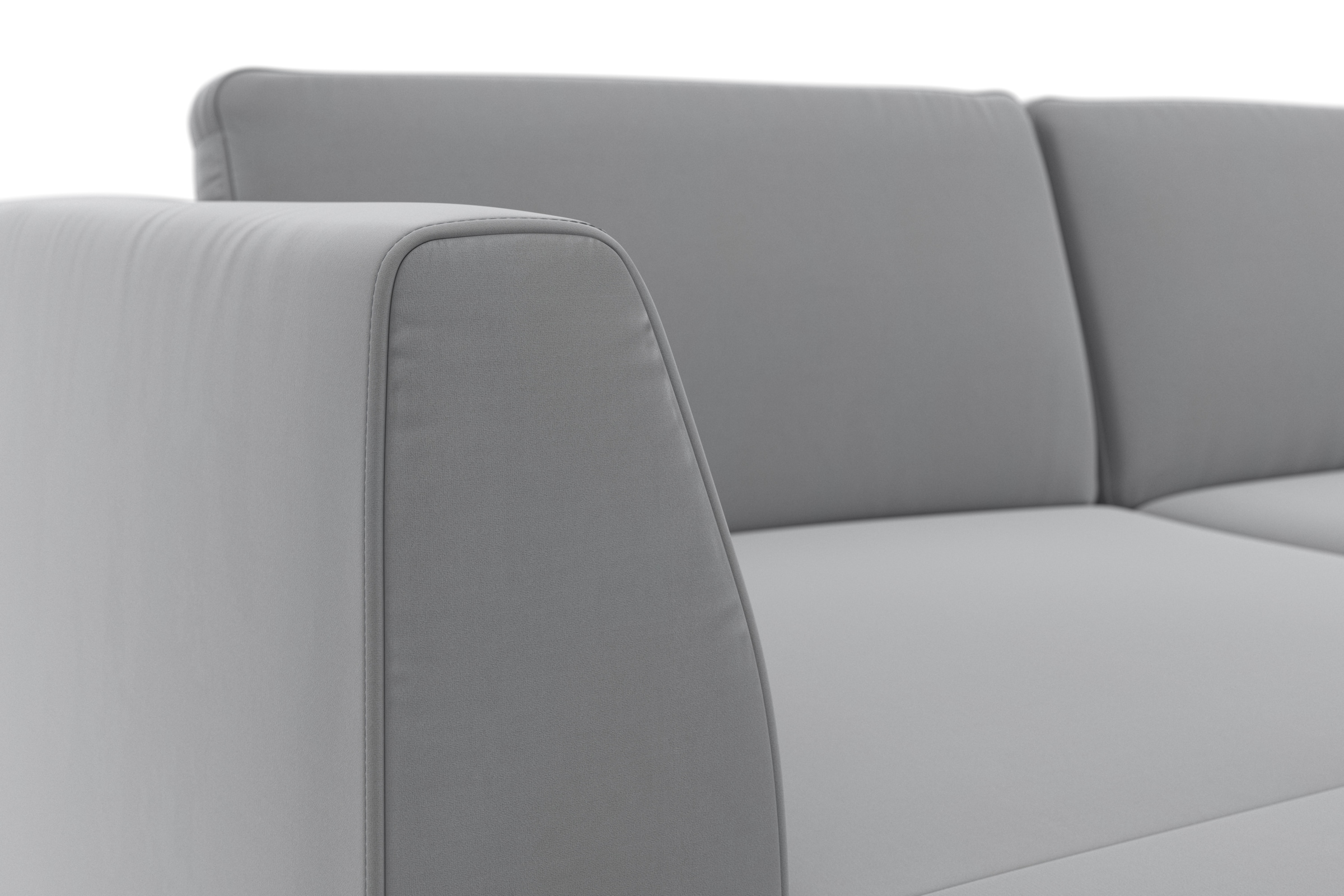 sit&more Wohnlandschaft »Olsen U-Form«, inklusive Sitztiefenverstellung, wahlweise mit Bettfunktion, 15cm hoch