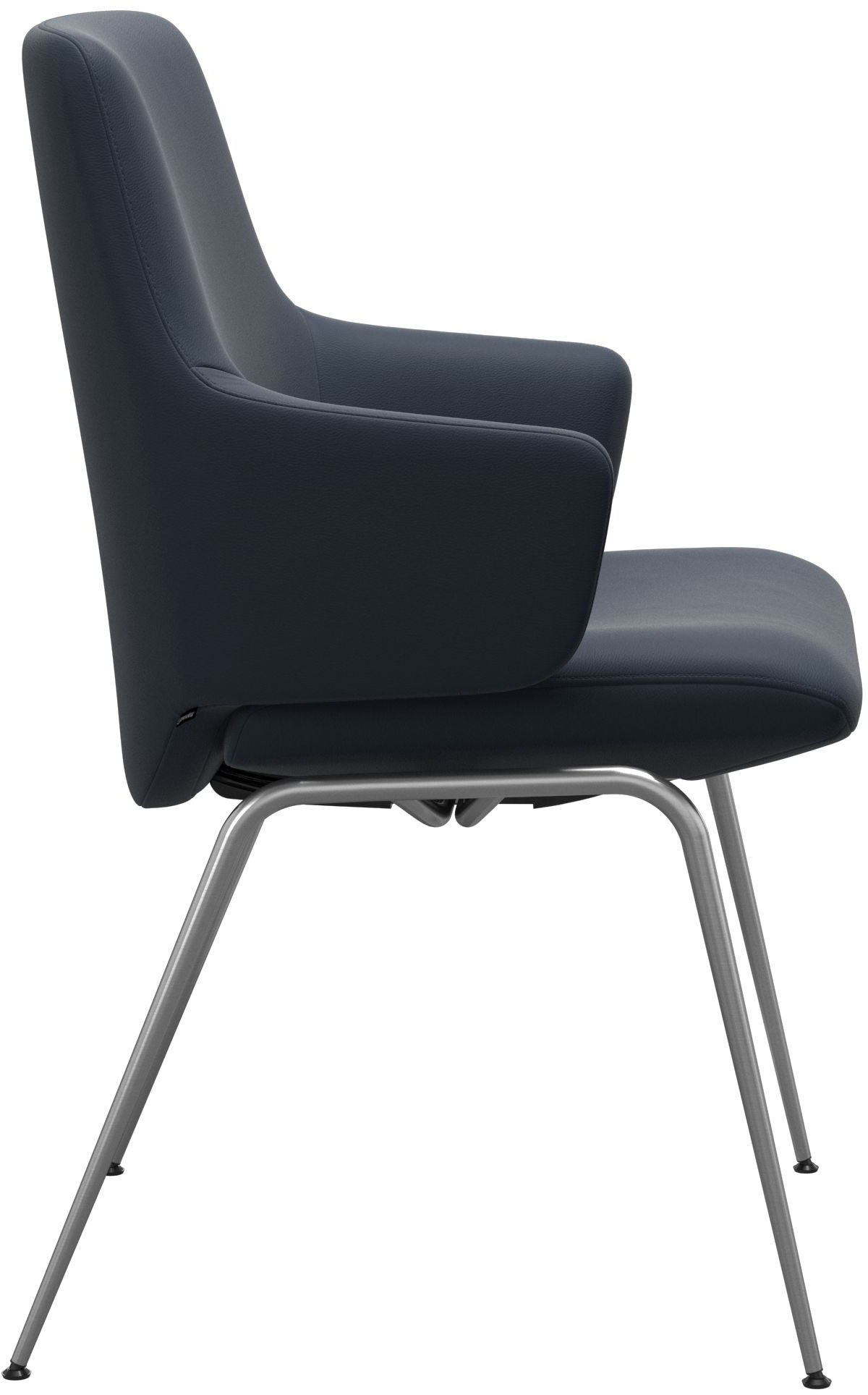 Stressless® Polsterstuhl »Laurel«, Leder PALOMA, Low Back mit Armlehne, Größe L, mit Beinen aus Stahl in Chrom glänzend