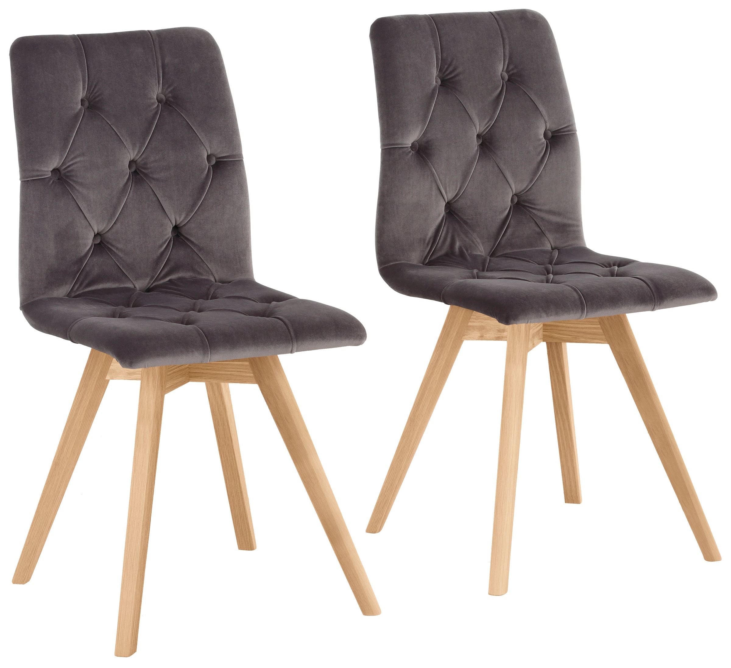 andas Esszimmerstuhl »Rania«, (Set), 2 St., Samtoptik, im 2er/4er/6er Set, günstig online kaufen