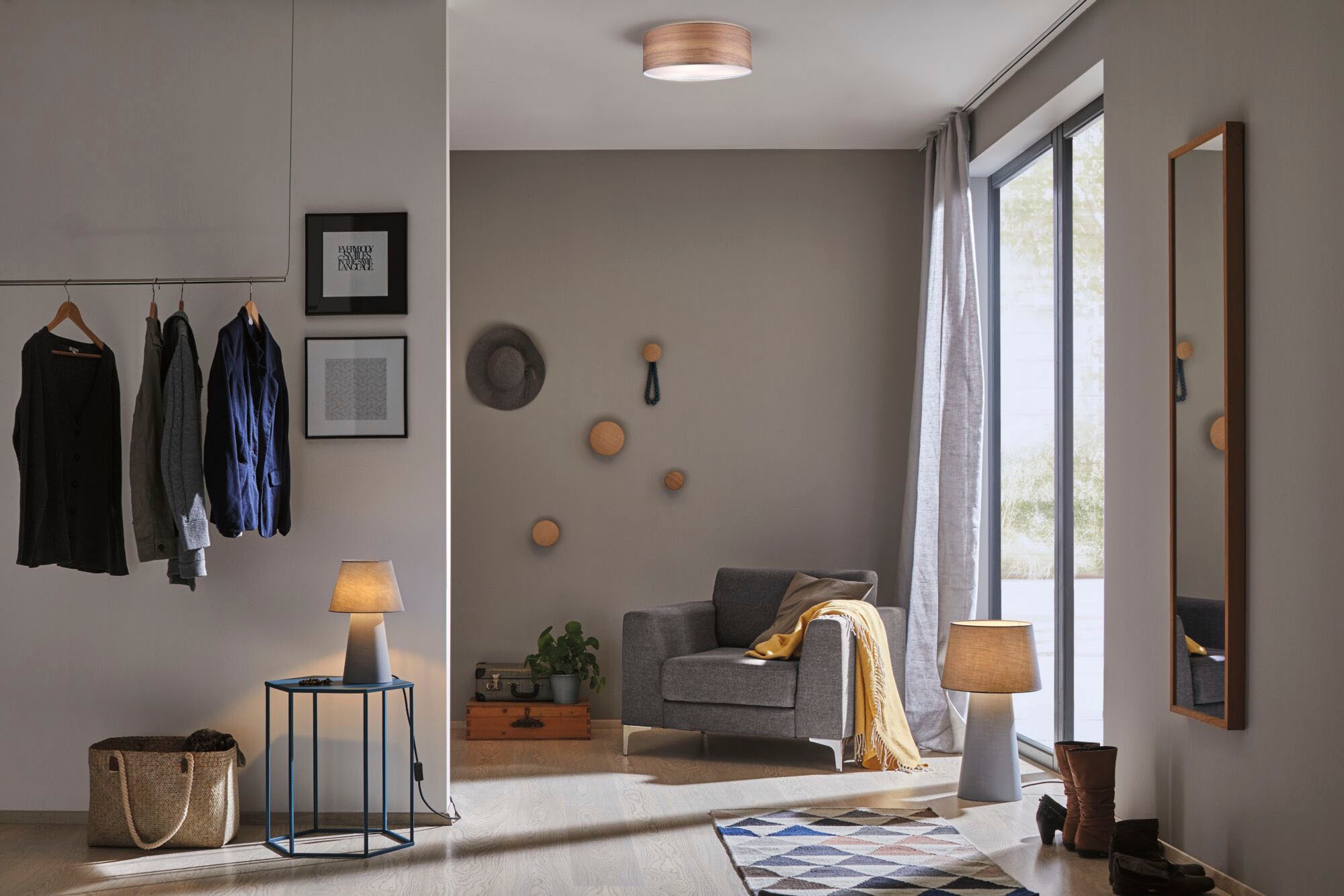 Paulmann LED Deckenleuchte »Liska«, 3 flammig, Leuchtmittel E27   ohne Leuc günstig online kaufen