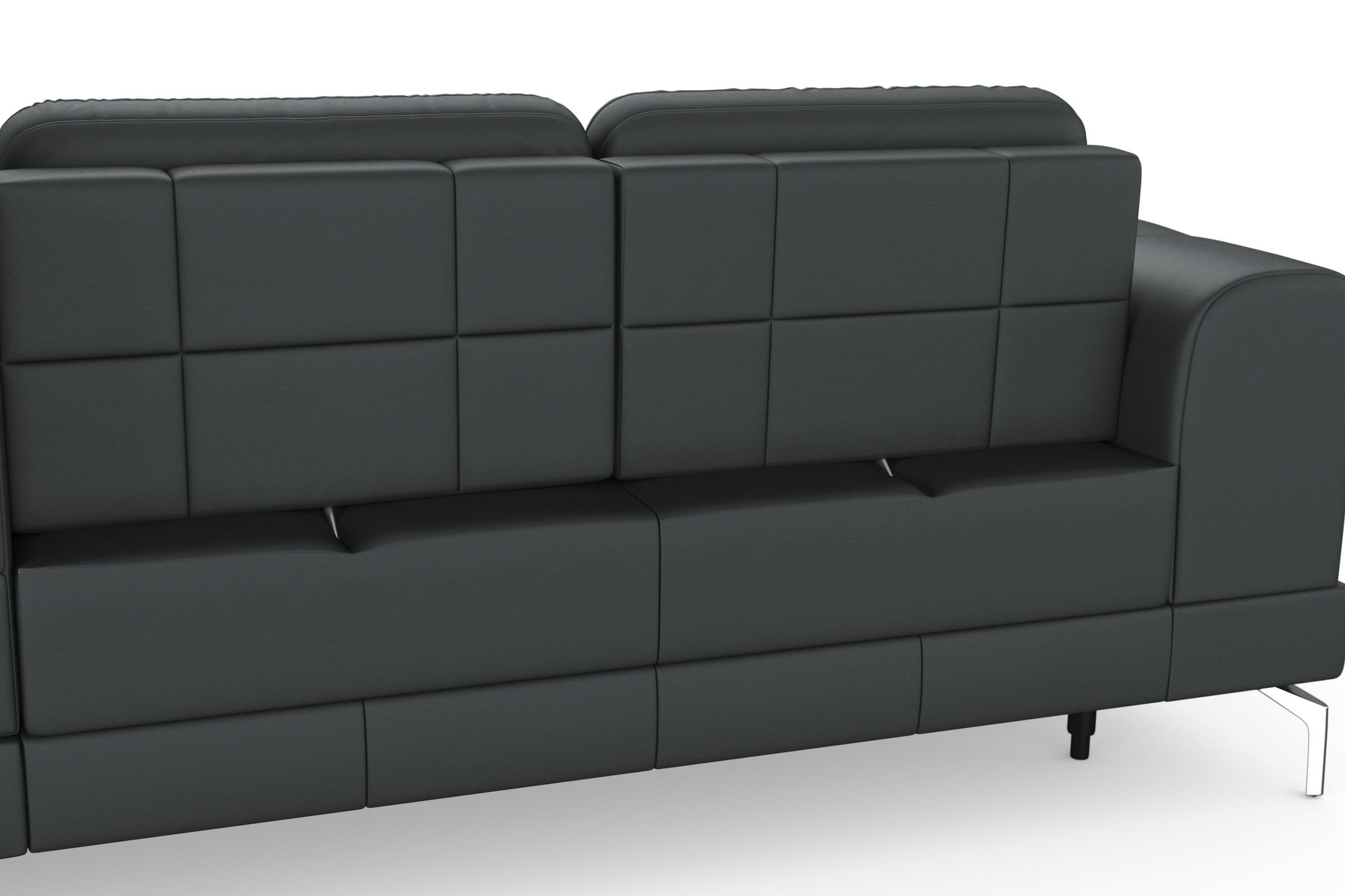 sit&more Ecksofa »Bendigo L-Form«, inklusive Sitztiefenverstellung, Bodenfreiheit 15 cm, 2 Fußfarben