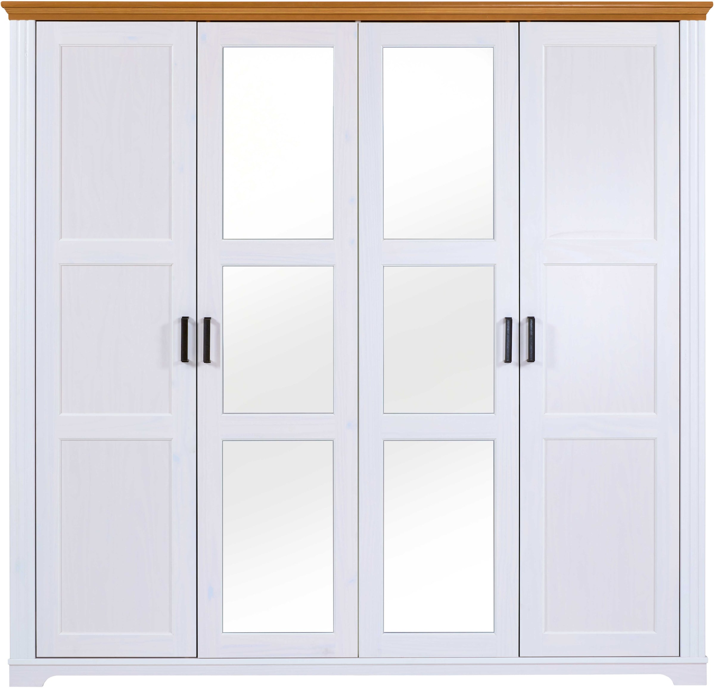 Inter Link Drehtürenschrank »Maluno« 1 Stk. tlg. Kiefer Massiv, Soft-Close, BxTxH: ca. 215,60 x 64 x 208 cm