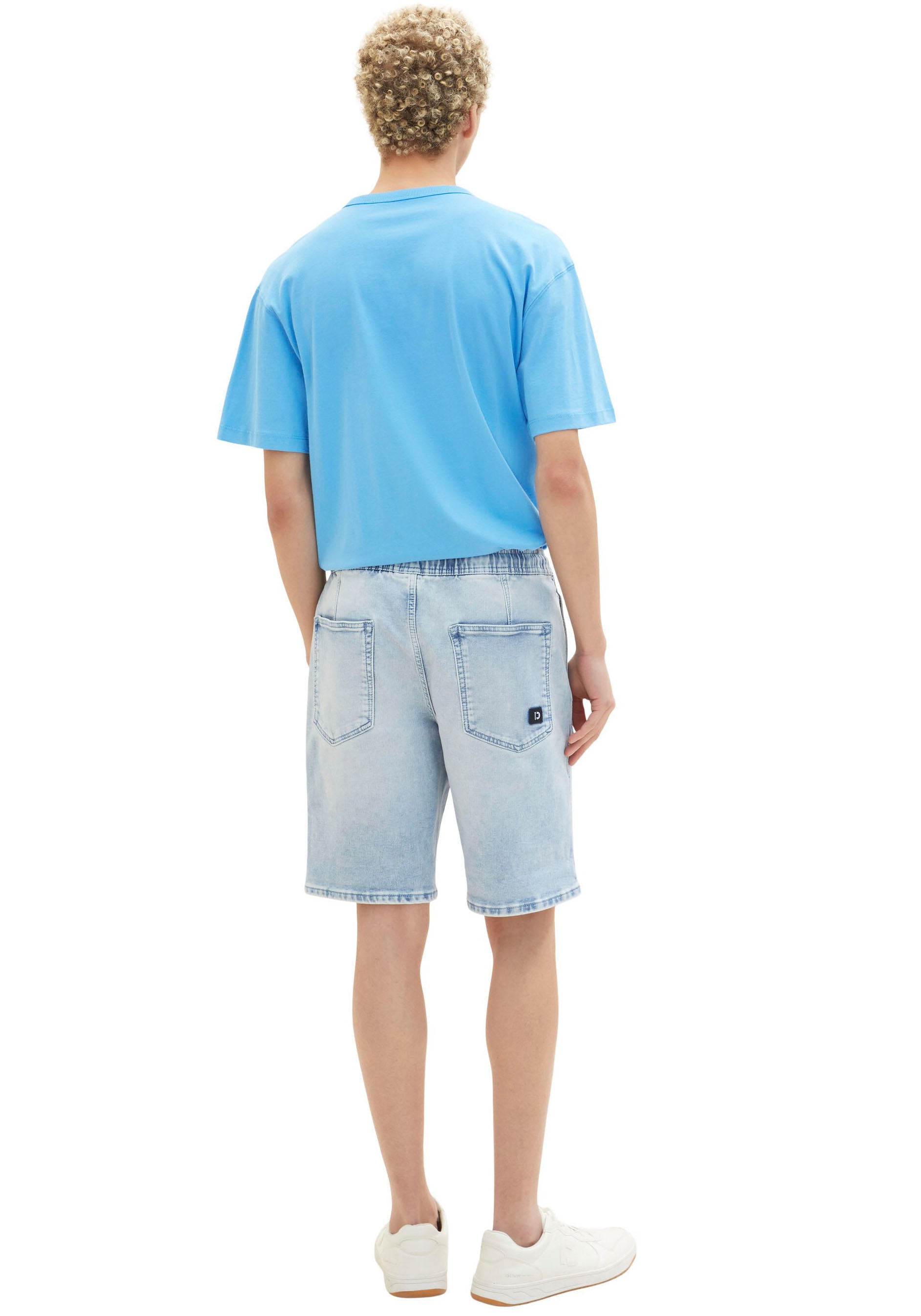 9. Bild von TOM TAILOR Denim Jeansshorts, mit elastischem Tunnelzugbund
