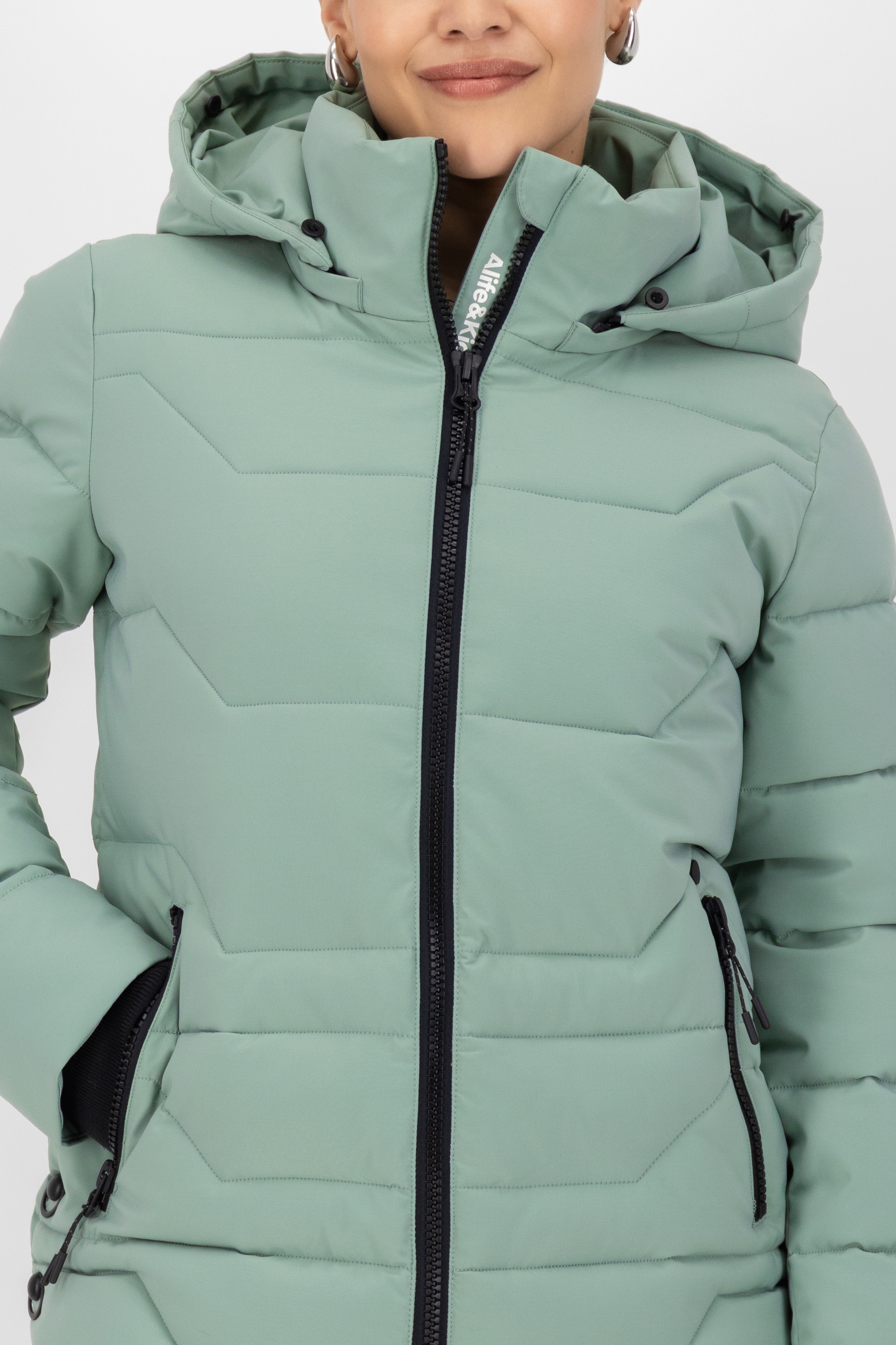 Alife & Kickin Winterjacke »Damen ZophiaAK A«, leicht taillierter Passform, Kapuze und Kunstfell sind abnehmbar