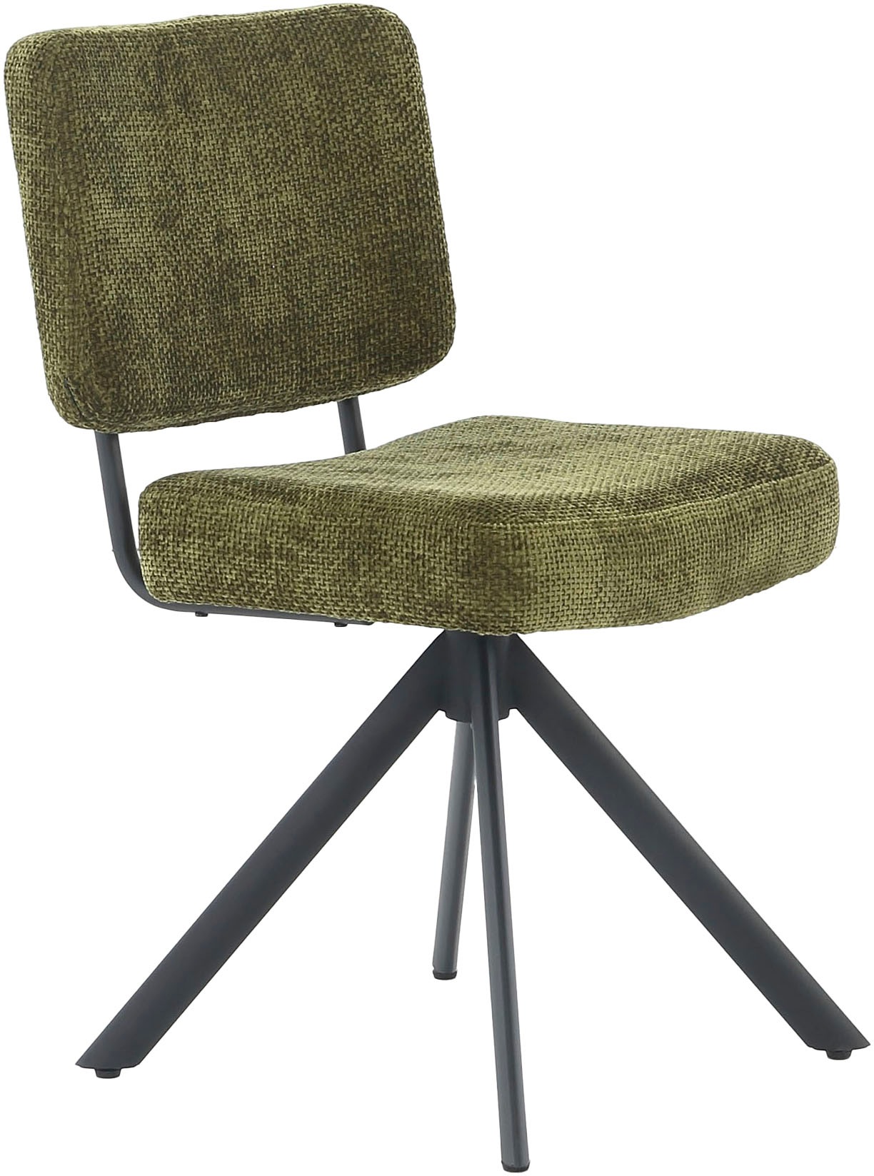 Jockenhöfer Gruppe Drehstuhl »Gloria (Set, 4 St.)«, (Set), 4 St., Chenille, Inklusive Drehfunktion (360°), Taschenfederkern, Chenille