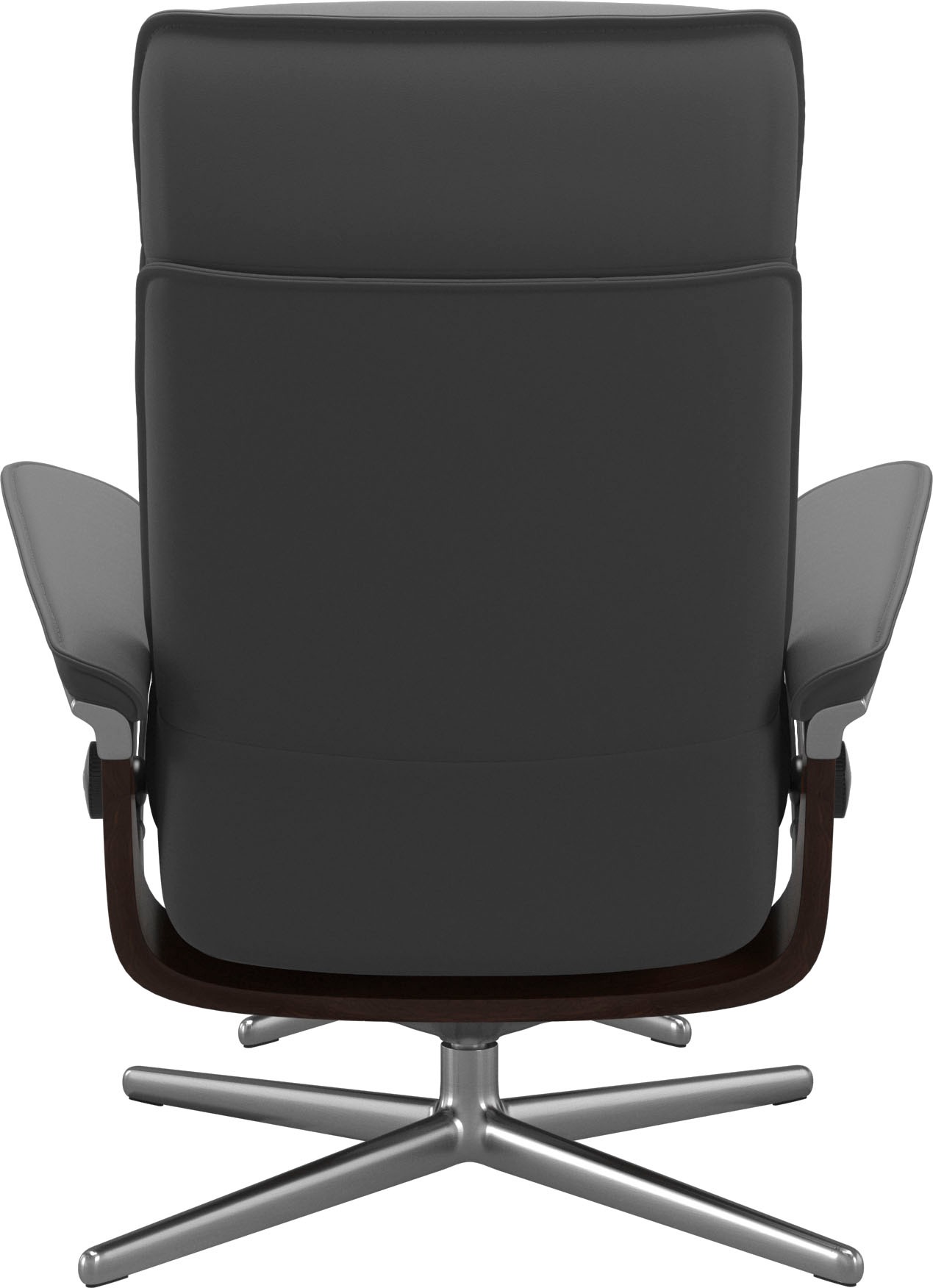 Stressless® Relaxsessel »Admiral«, (Set, Relaxsessel inkl. Hocker), mit Cross Base, Größe M & L, Holzakzent Braun