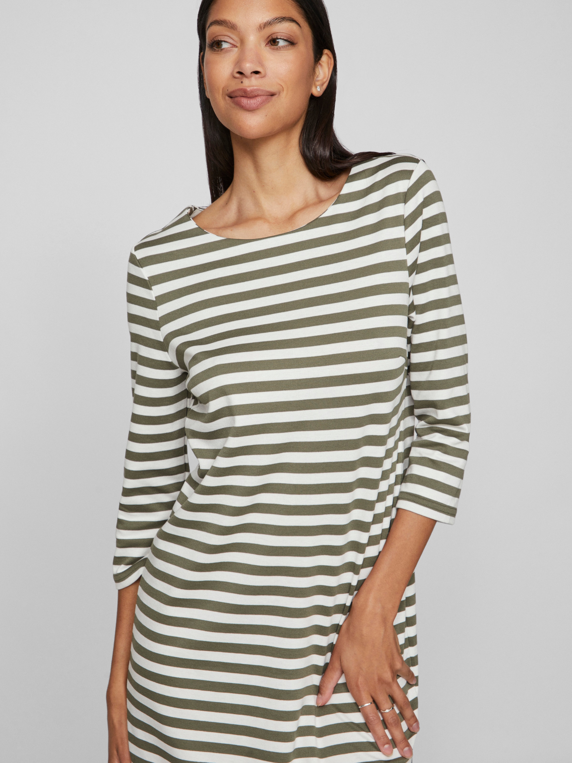 Vila Jerseykleid »VININNY 3/4 O-NECK DRESS/LC«, Sommerkleid
