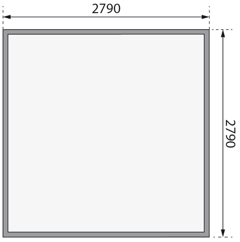 Karibu Gartenhaus »Trittau 3«, 40 mm Wandstärke, mit Fenster