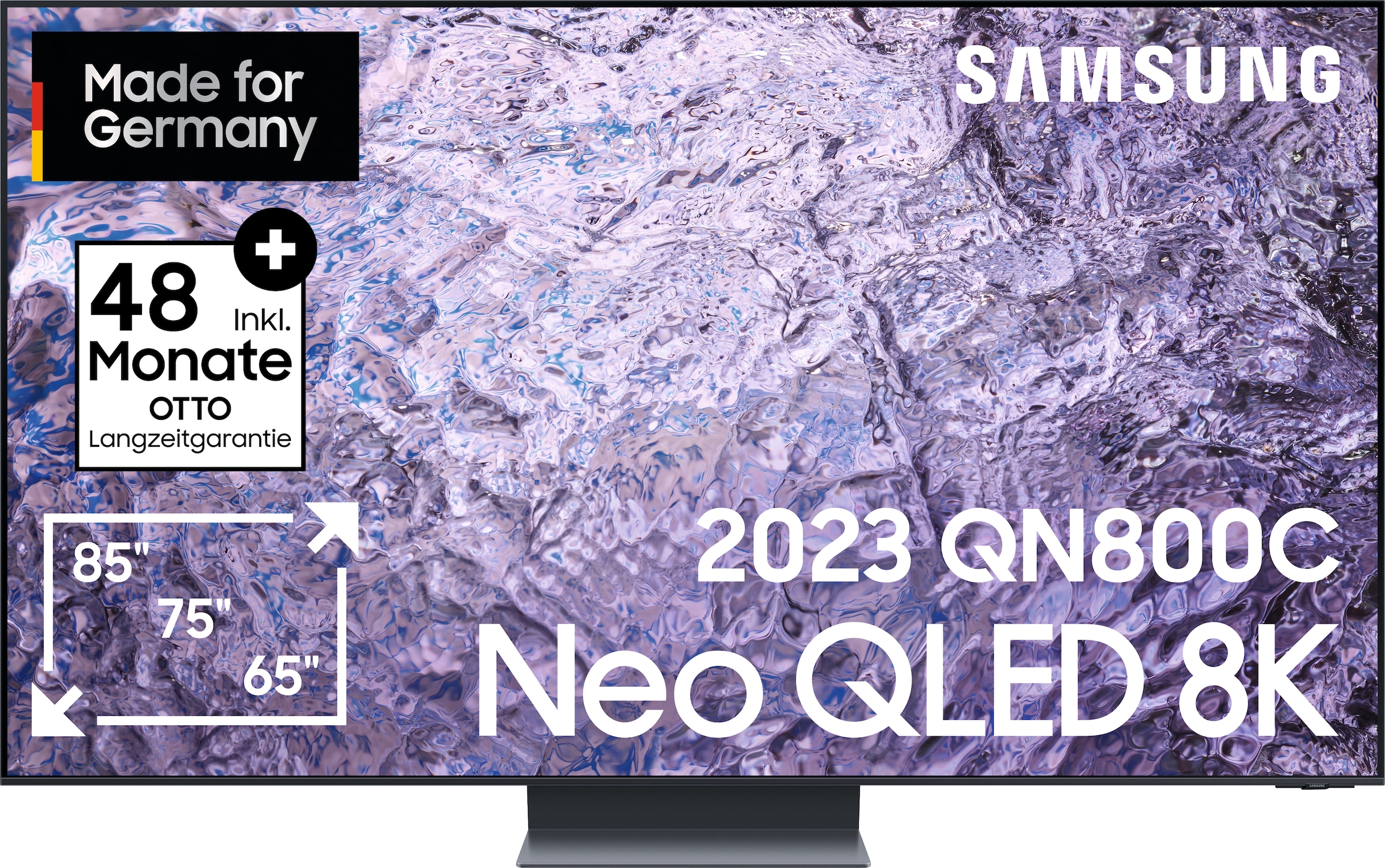 Samsung LED-Fernseher, cm/65 bestellen Neo HDR 8K, Neural Raten Hub Quantum Plus, Prozessor 8K Gaming Smart-TV, auf Quantum 8K, 163 Zoll