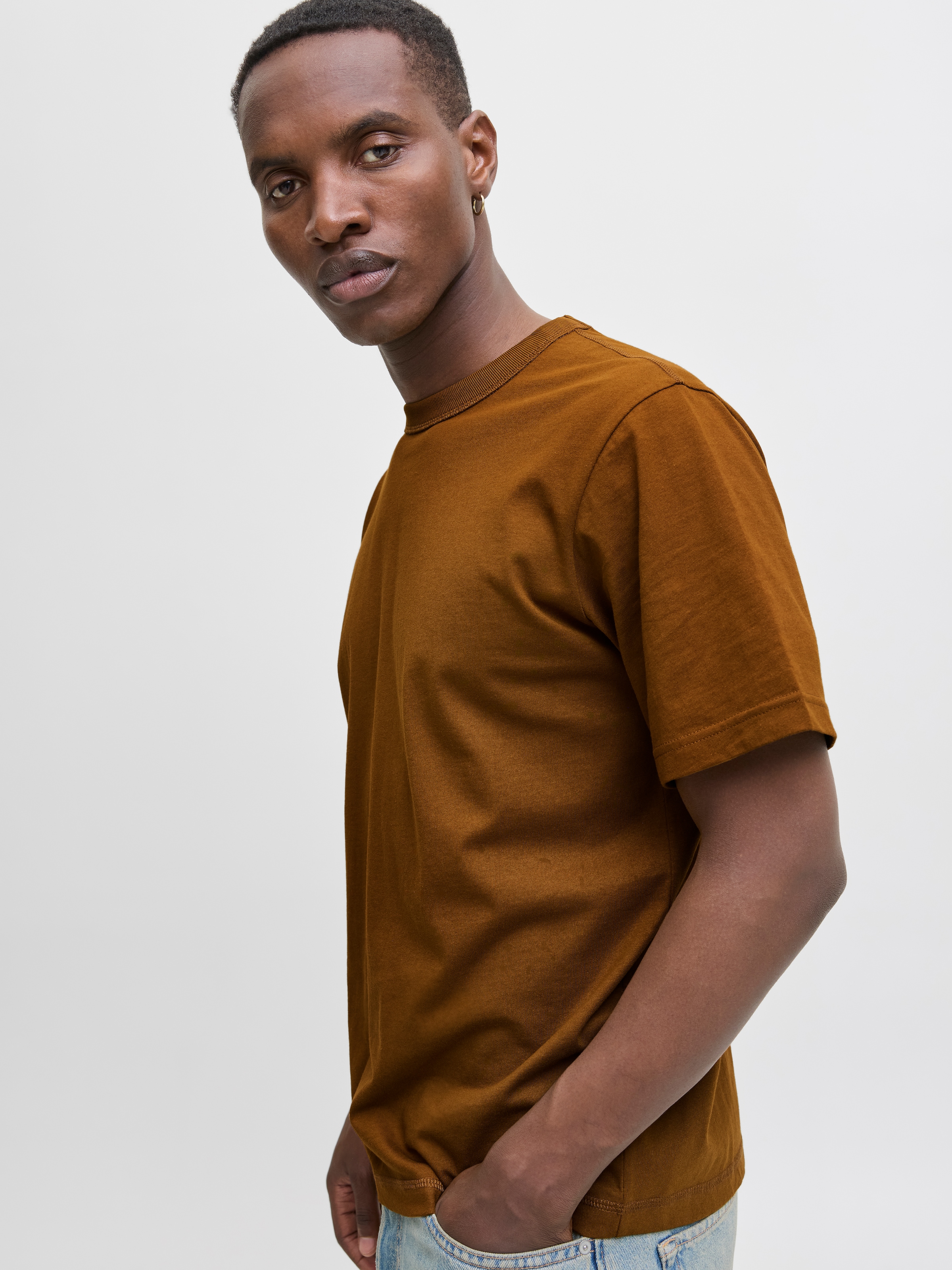 Jack & Jones Rundhalsshirt »JJEDOVER TEE SS CREW NECK«