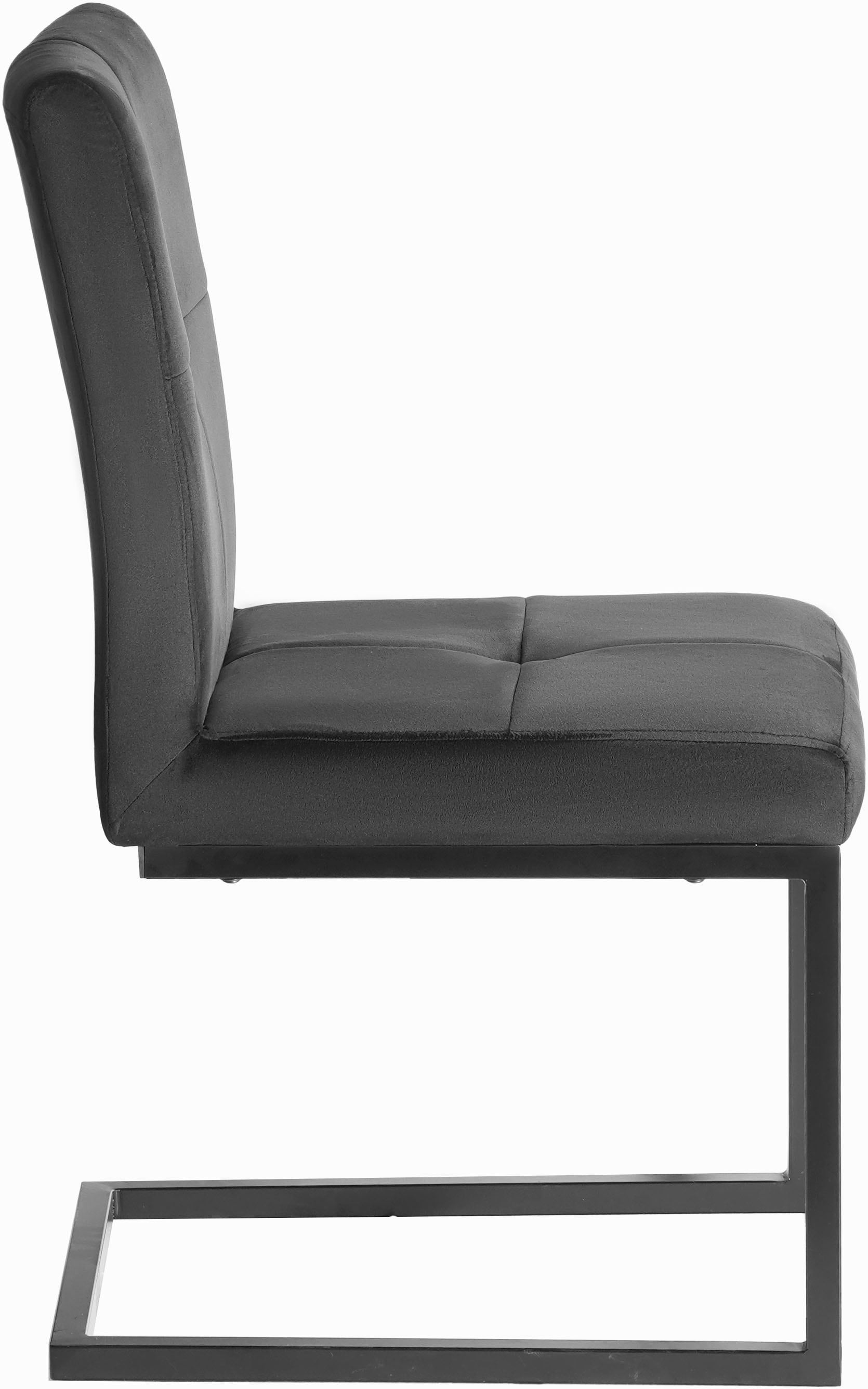 Home affaire Esszimmerstuhl »Geranie Freischwinger, Schwingstuhl« (Set) 2 Stk.mit 3D-Steppung, robustes Gestell, hochwertiger Stoff