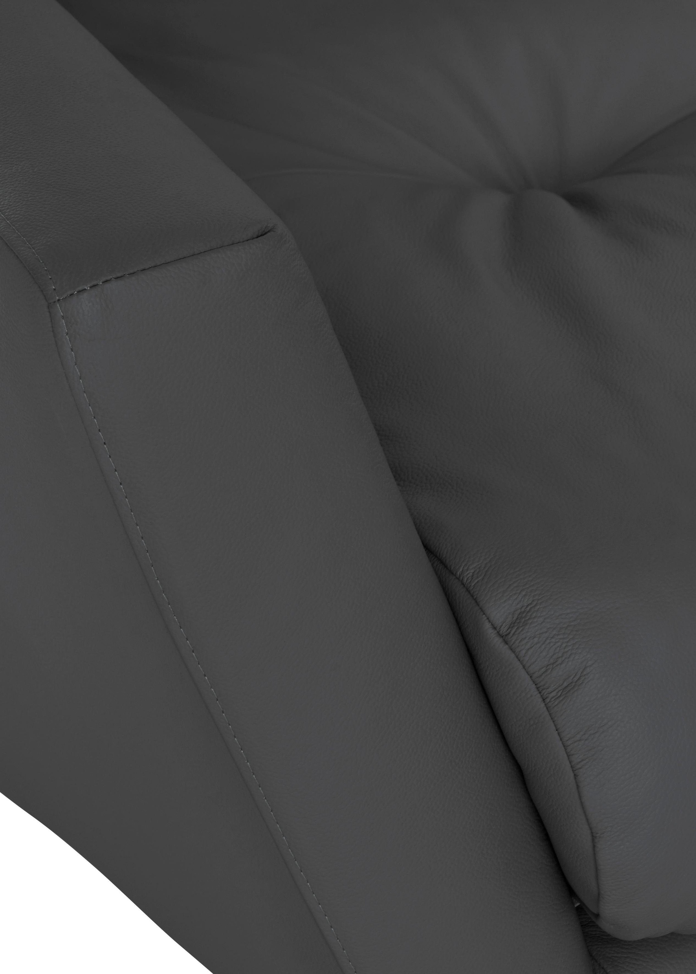 W.SCHILLIG Big-Sofa »softy«, mit dekorativer Heftung im Sitz, Füße Chrom glänzend
