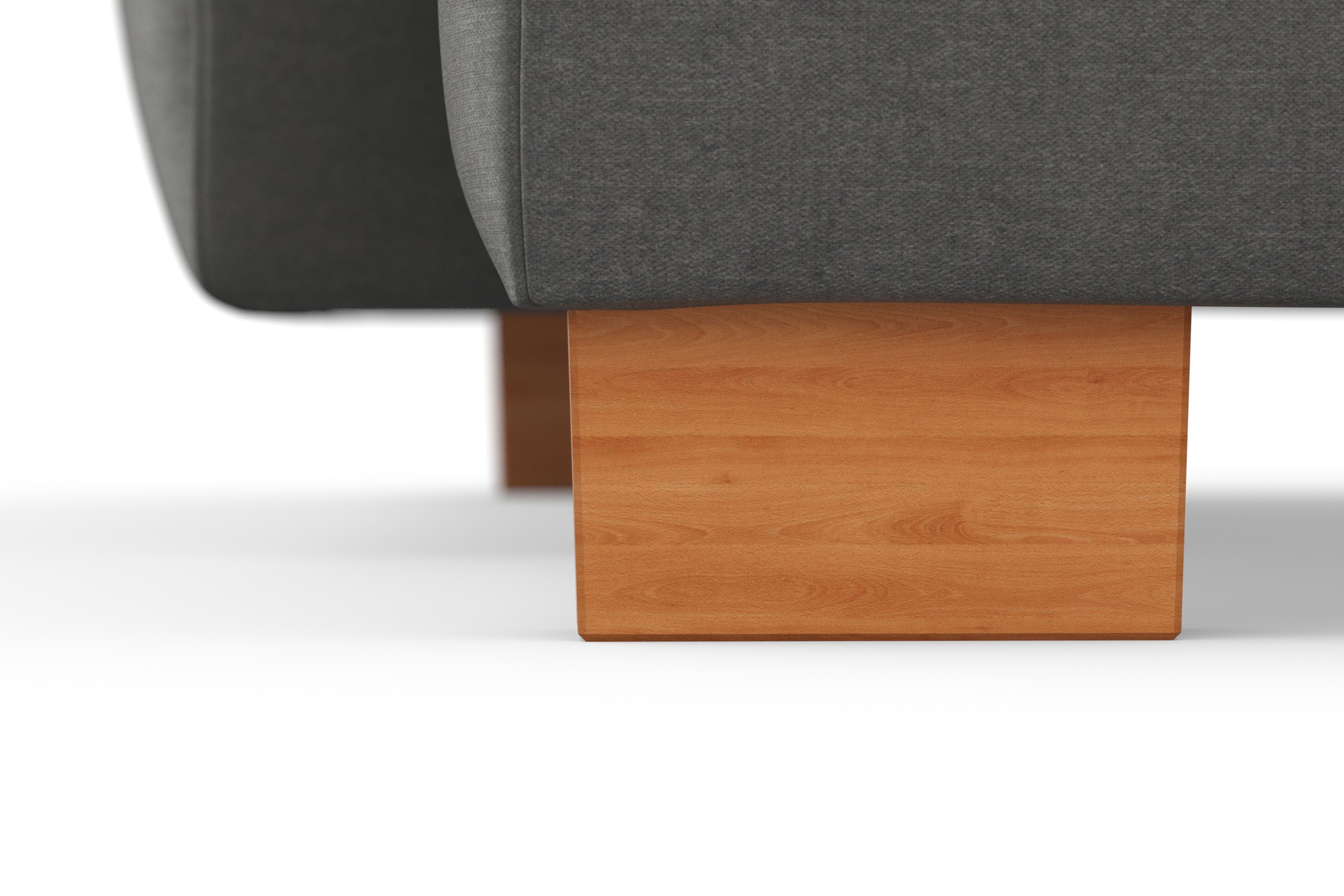 sit&more Ecksofa »Dundee L-Form«, mit Federkern und Massivholzfüßen, wahlweise mit Kopfteilverstellung