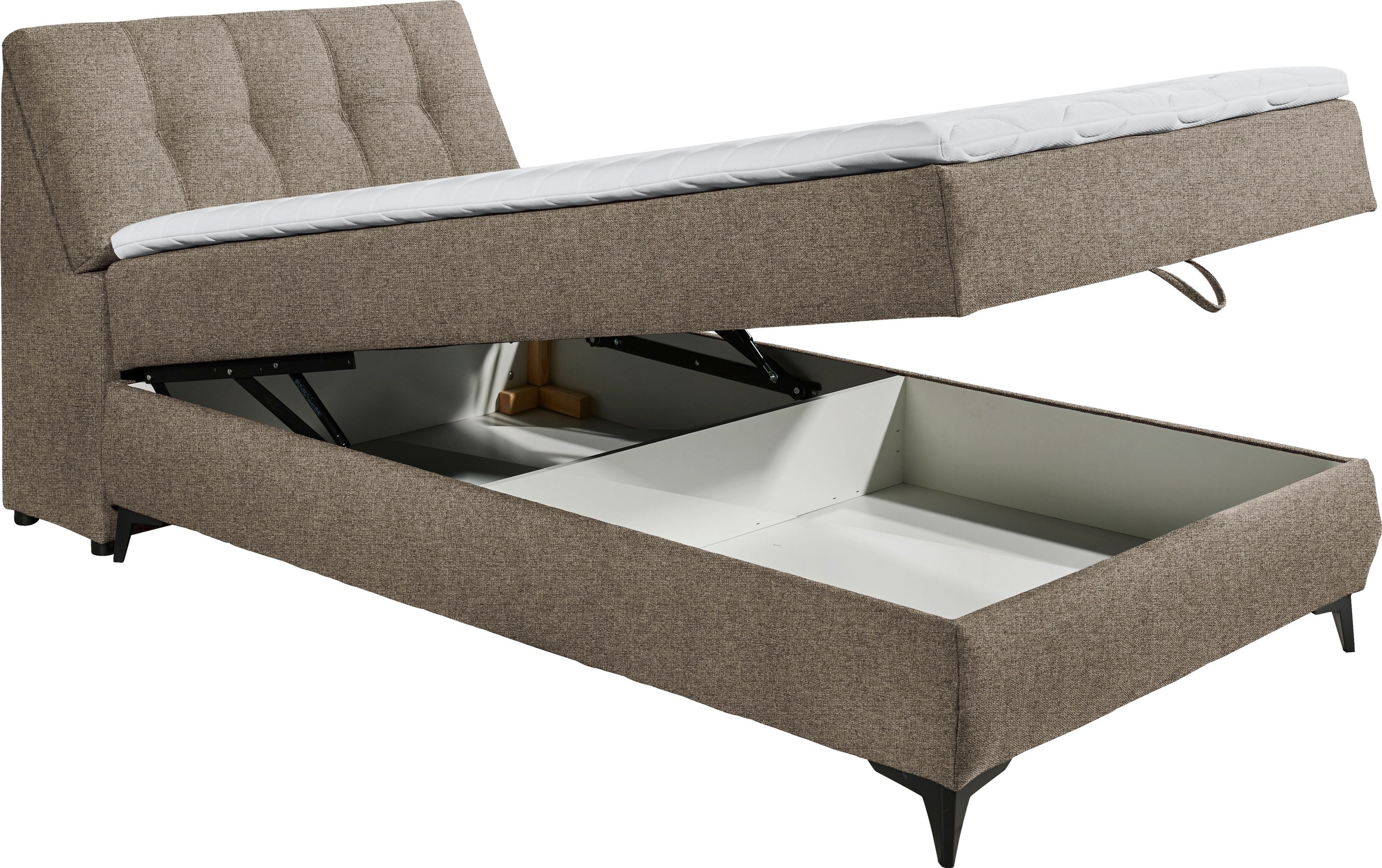ED EXCITING DESIGN Boxbett »Atlantis«, mit Bettkasten und Stauraum im Kopfteil