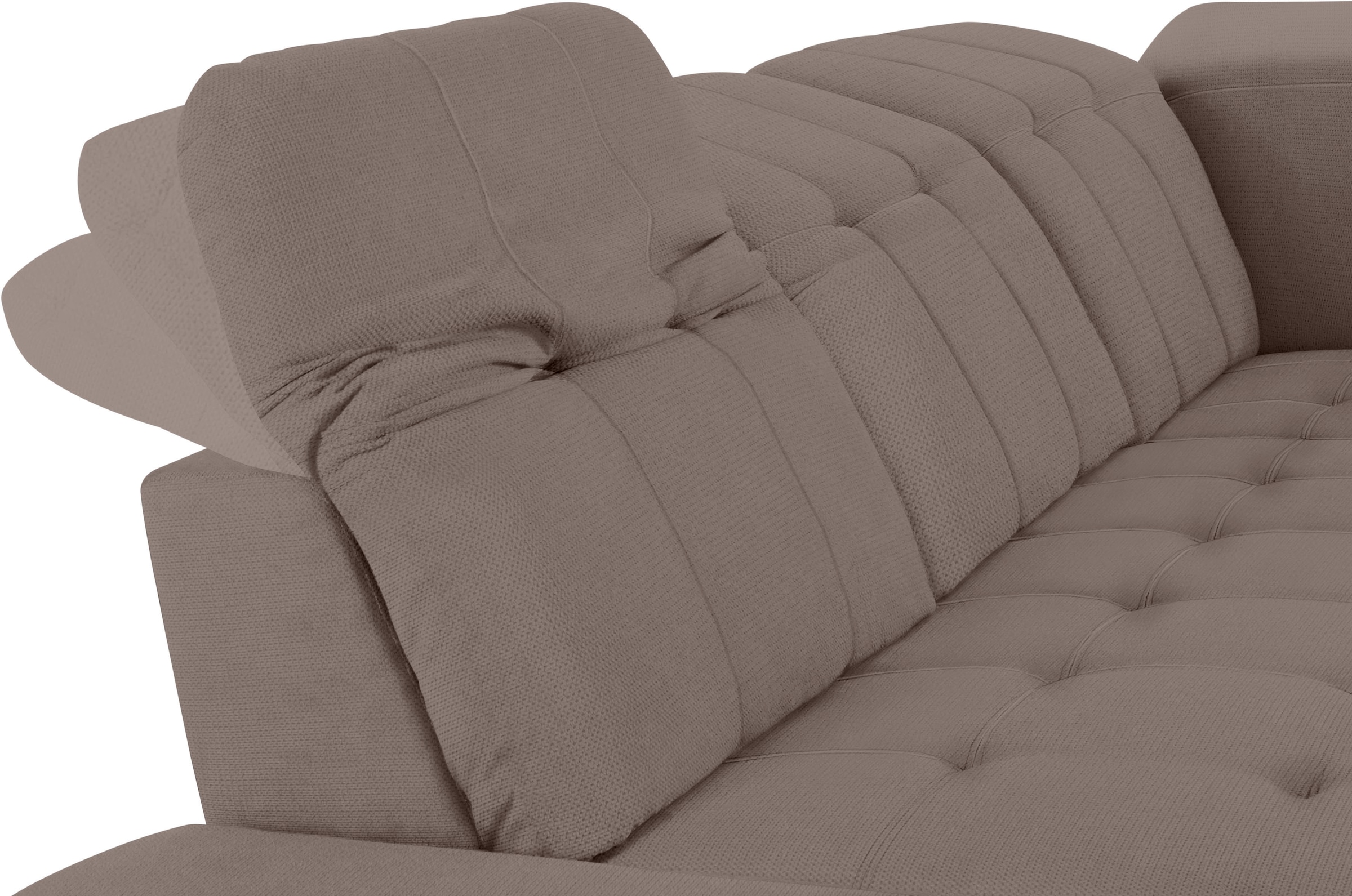COTTA Ecksofa »Holiday L-Form mit Sitztiefen-, Armteil- und Kopfteilverstellung«, wahlweise mit Bettfunktion & Bettkasten