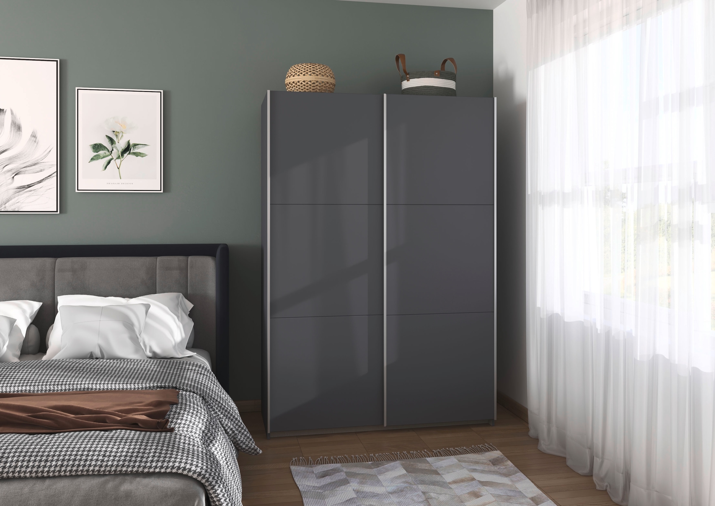 INOSIGN Schwebetürenschrank »PAULLY Schlafzimmerschrank Garderobe Preiskracher«, Kleiderschrank Breite 131 cm Bestseller MADE IN GERMANY RAUCH Schrank