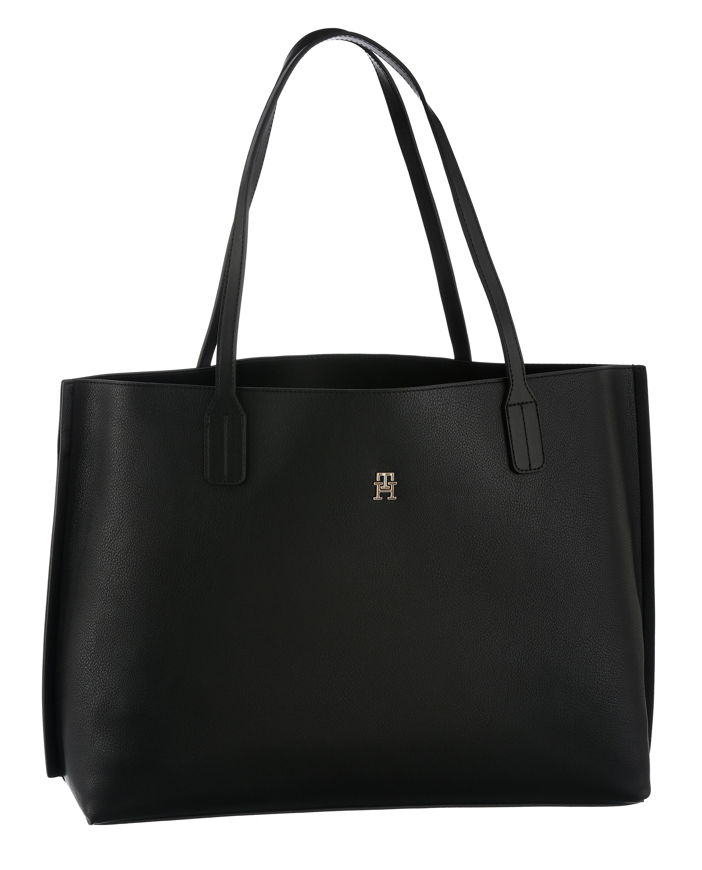 Tommy Hilfiger Tragetasche »TH DISTINCT TOTE«, Damen Umhängetasche, Schultertasche mit kleinem TH-Schmuckelement