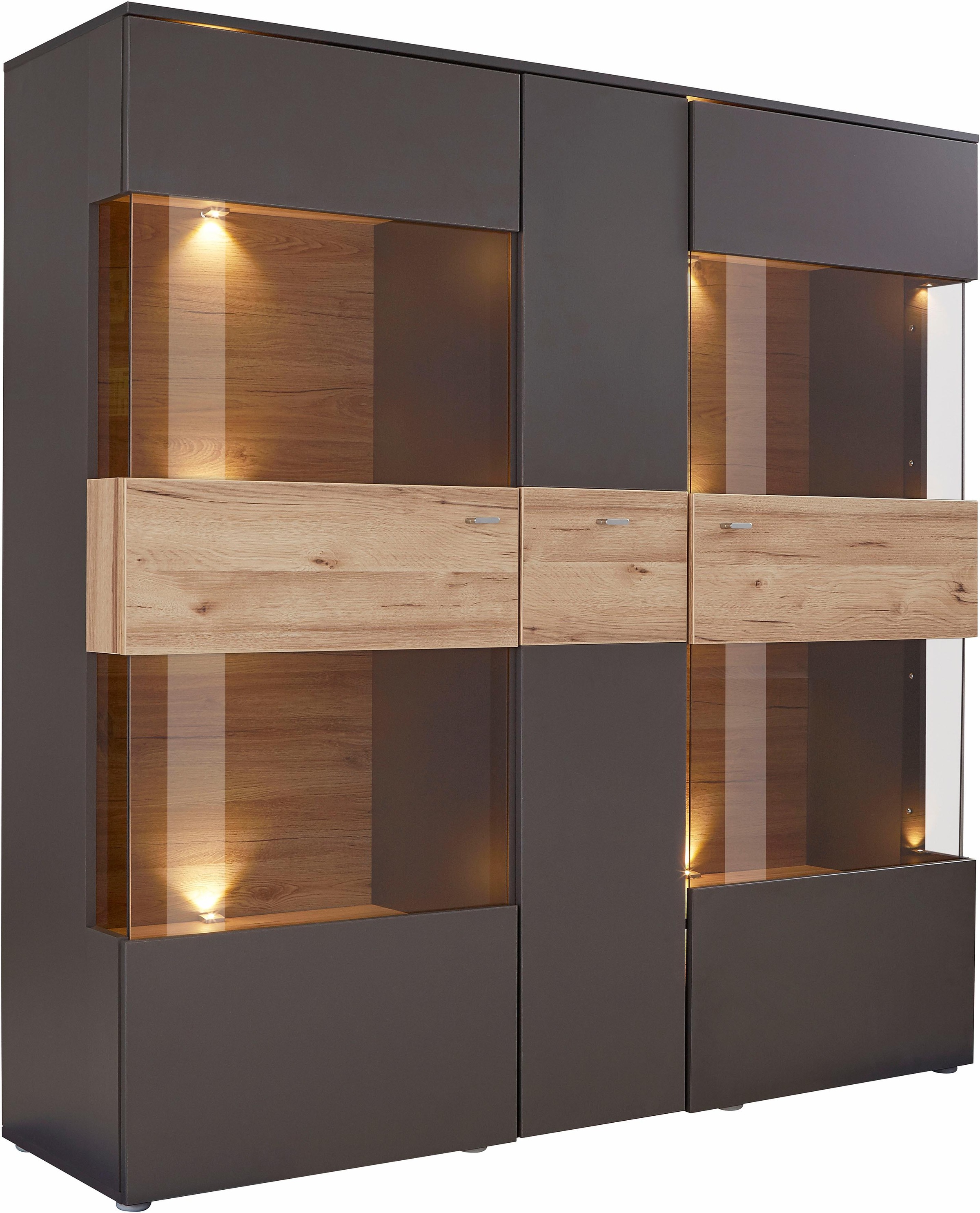 FORTE Vitrine »Como«, Breite 152 cm, inkl. Beleuchtung günstig online kaufen