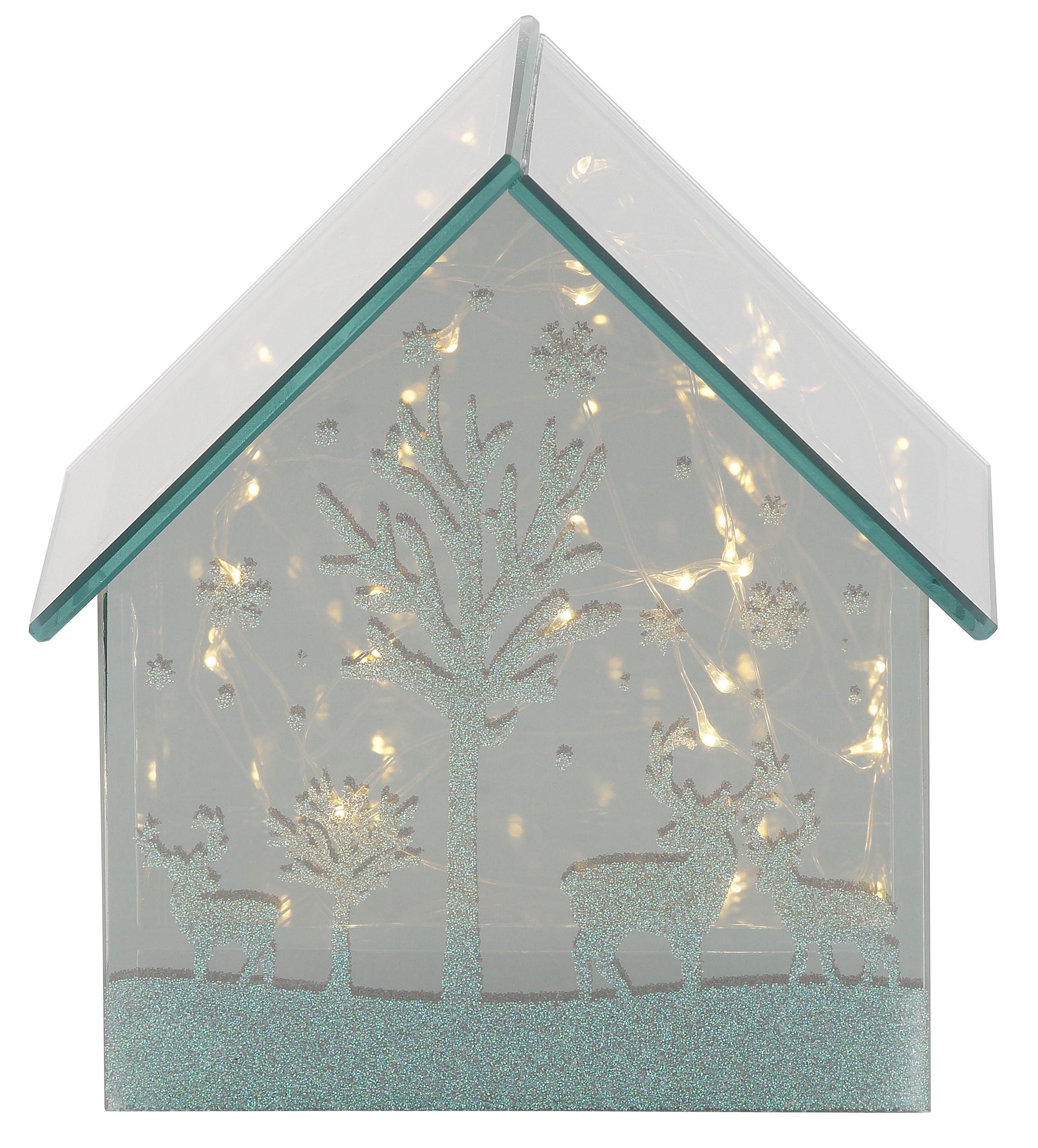 NOOR LIVING Weihnachtshaus integrierter Höhe online mit bestellen Kirche cm 73 »Weihnachtsdeko«, LED-Beleuchtung