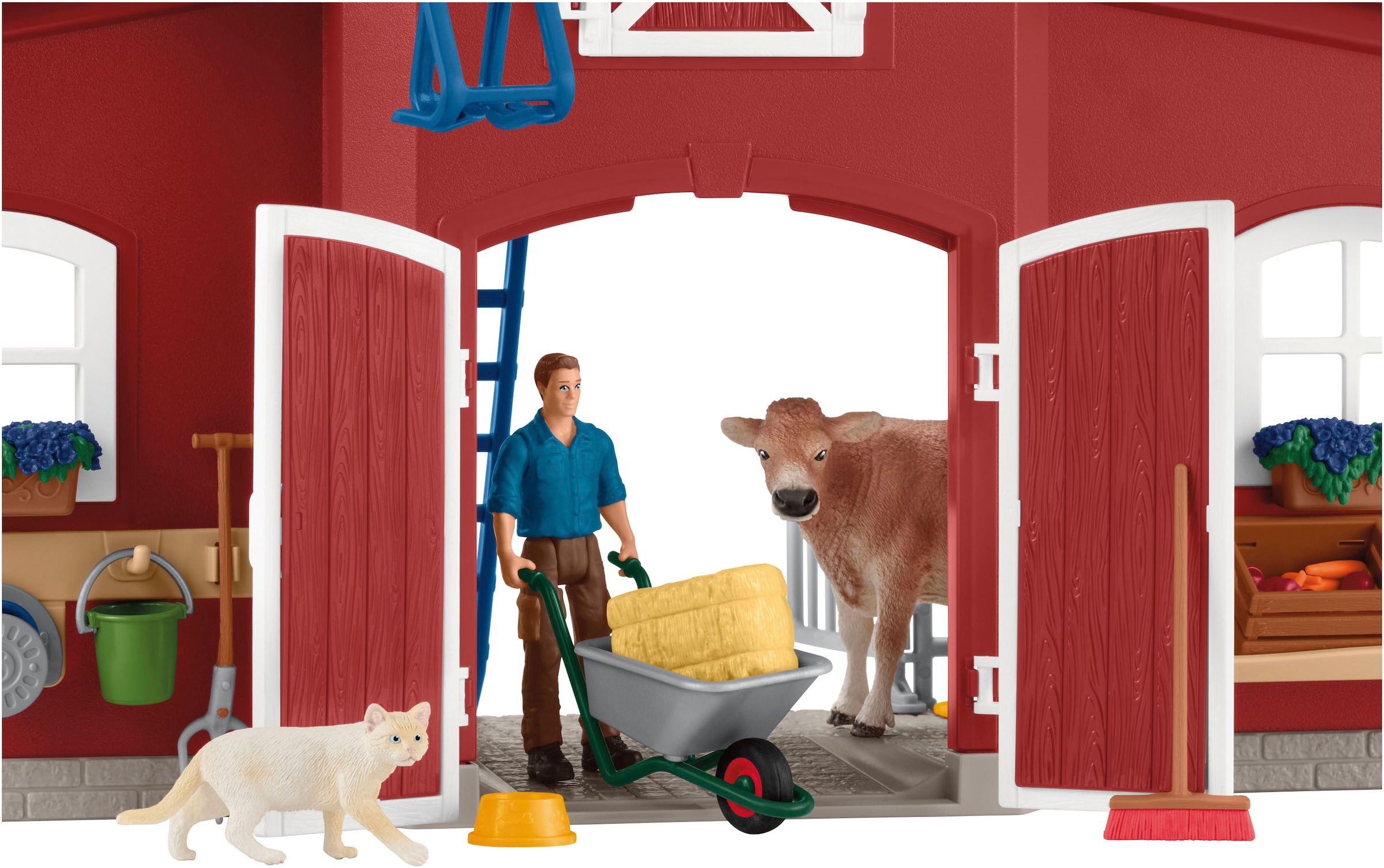 Schleich® Spielwelt »FARM WORLD, Große Farm rot (42606)«, Made in Europe