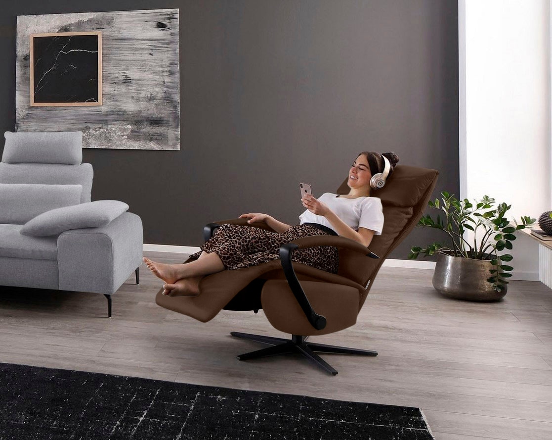 W.SCHILLIG Relaxsessel »rumbaa« wahlweise mit Doppelmotor, in Größen S, M & L, mit 5-Sternfuß