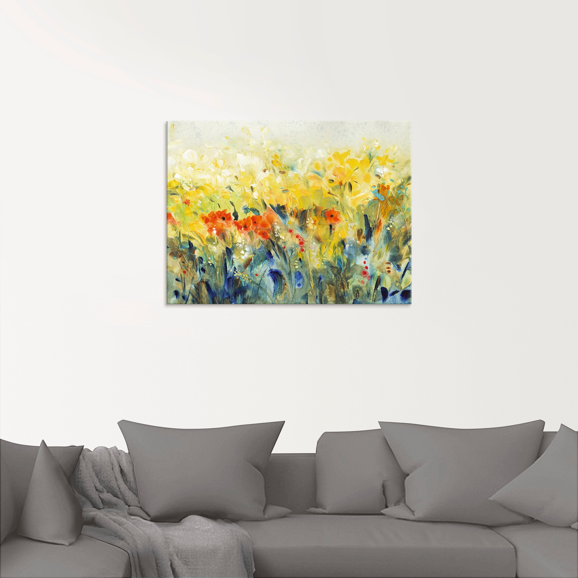 Artland Glasbild "Schwingende Blumen II", Blumenwiese, (1 St.), in verschie günstig online kaufen