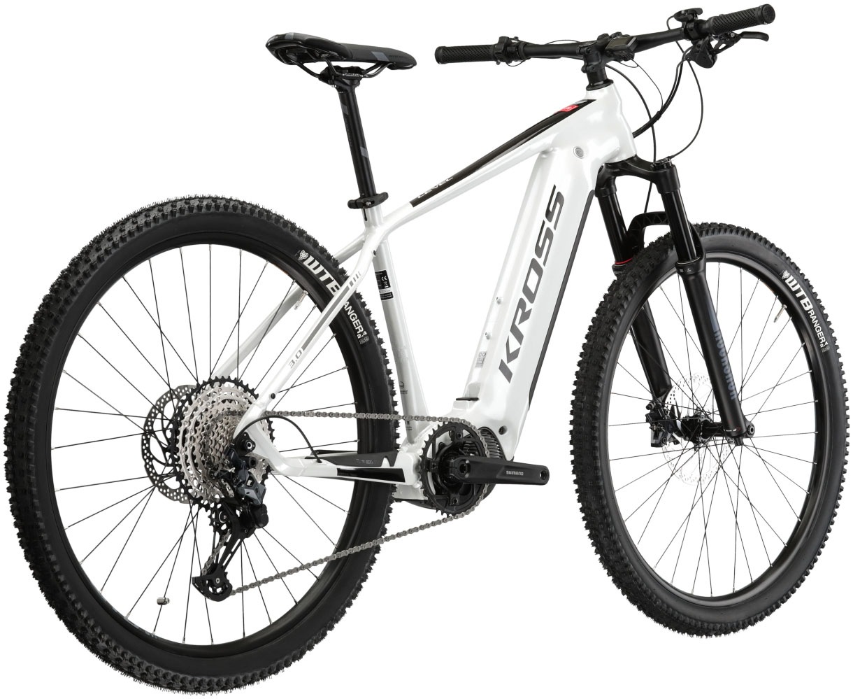 Kross E-Bike »E-MTB Level Boost 3.0 29 Zoll weiß«, 12 Gang, Shimano, DEORE SLX M7100, Mittelmotor 250 W, Pedelec, Elektrofahrrad für Damen und Herren