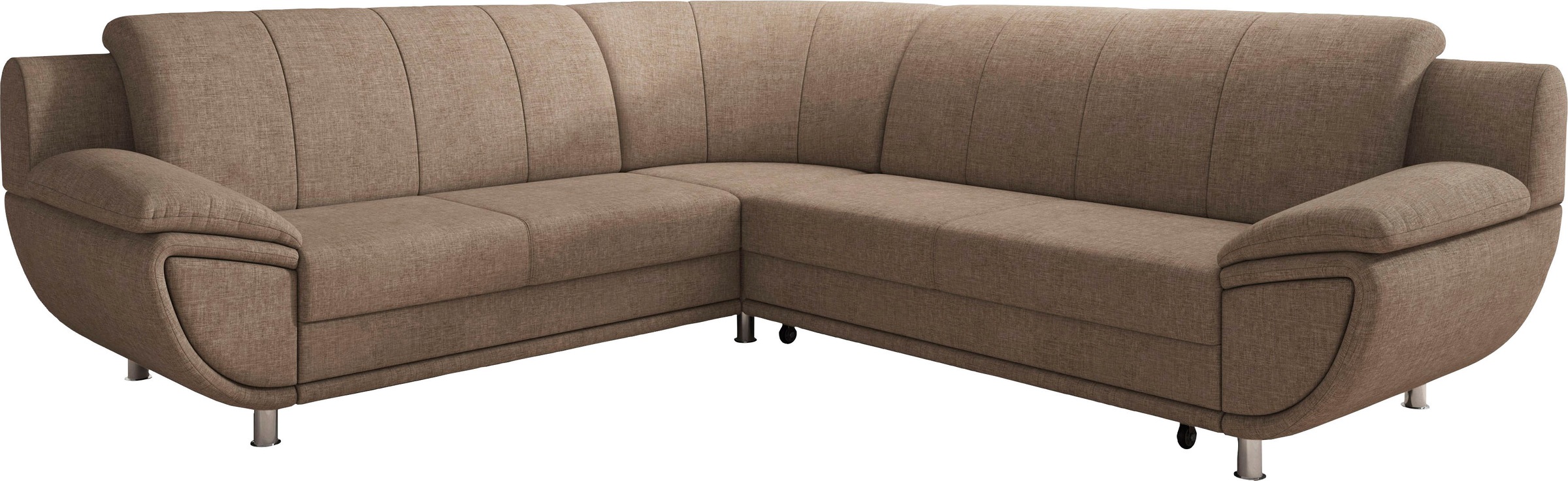 TRENDMANUFAKTUR Ecksofa »Rondo II, zeitlos & elegant, bequeme Armlehnen, L- günstig online kaufen
