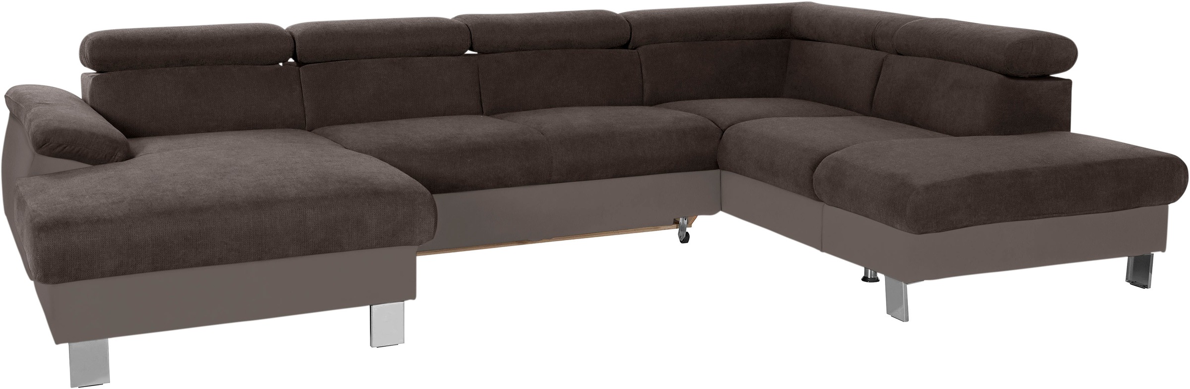 COTTA Wohnlandschaft »Komaris U-Form, B: 320 cm« mit Kopfteilverstellung, o günstig online kaufen