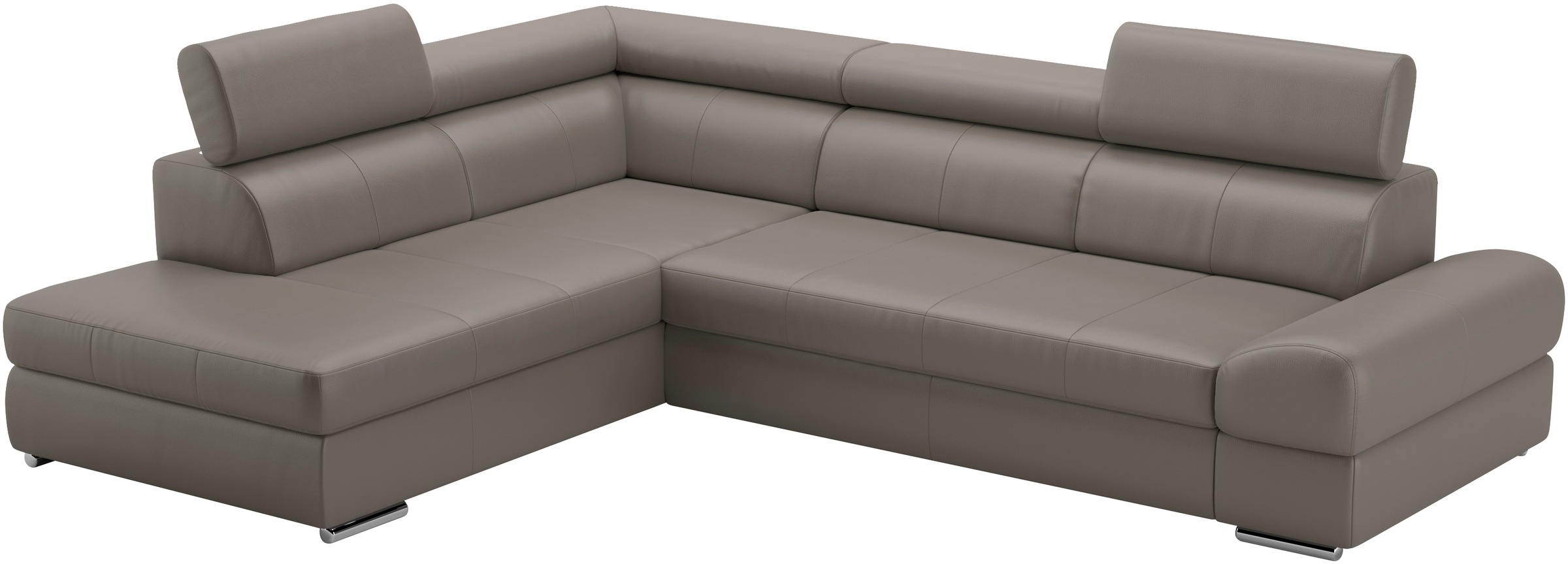 sit&more Ecksofa »Broadway L-Form«, mit verstellbaren Kopfteilen, wahlweise mit Bettfunktion