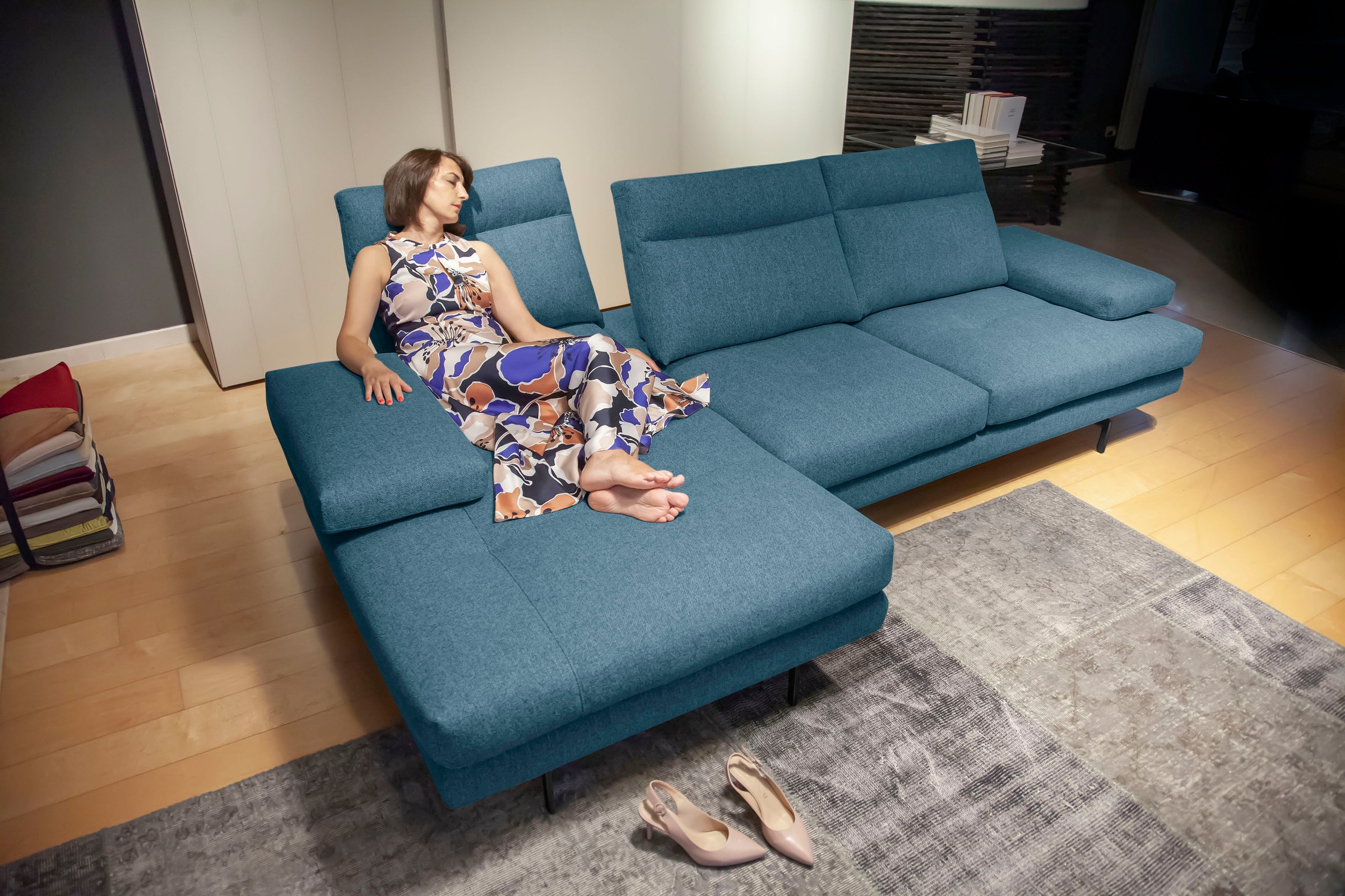 CALIA ITALIA Ecksofa »Toby Wing, L-Form, Multifunktionssofa, edel und beque günstig online kaufen