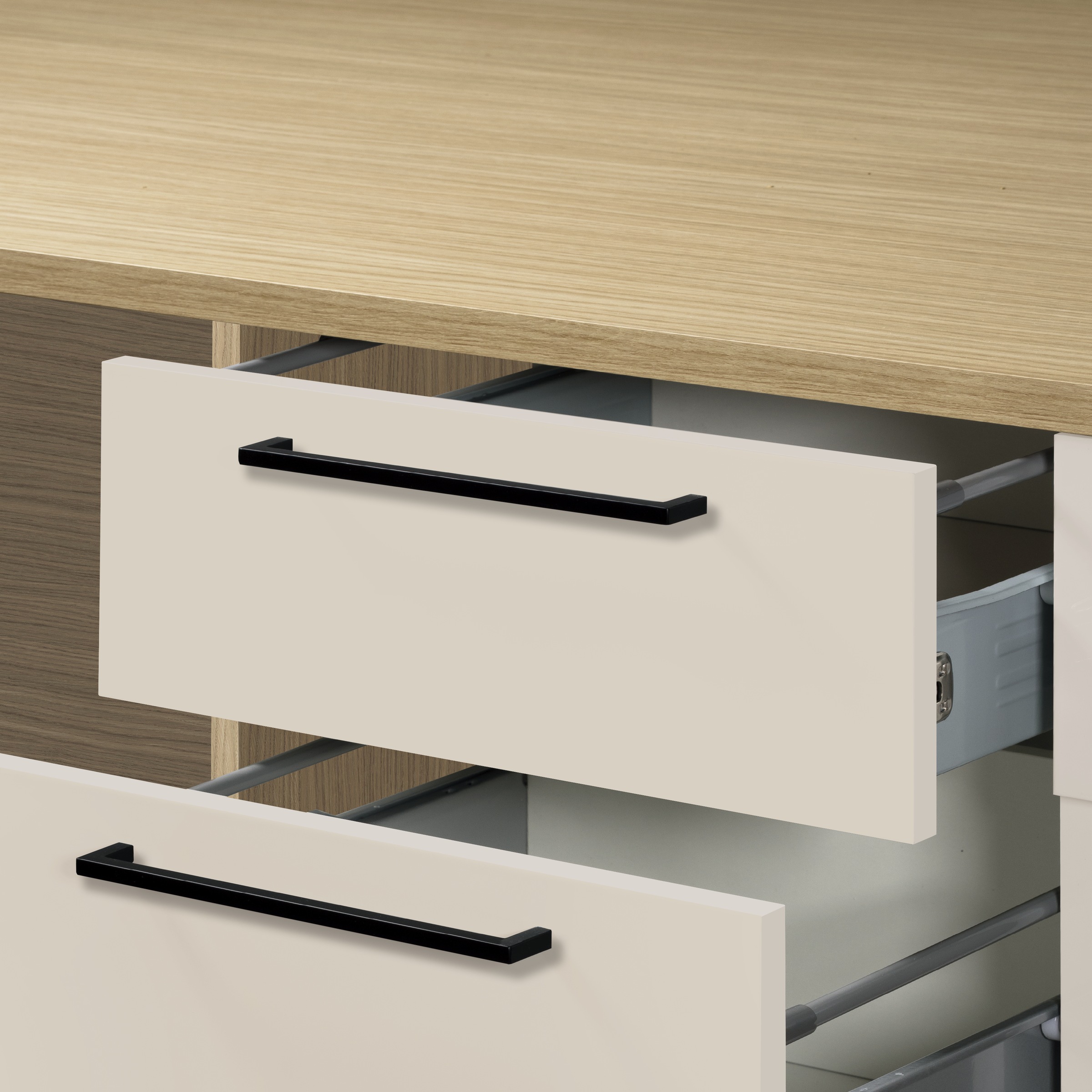 KOCHSTATION Küchenzeile »KS-Luna, Einbauküche, Zeilenküche, Küchenblock« Breite 300 cm, wahlweise mit Hanseatic-E-Geräten