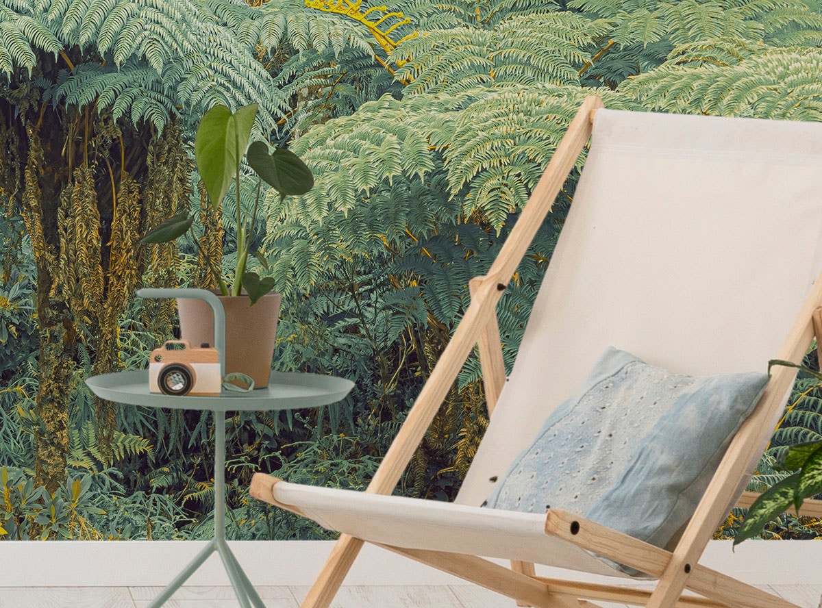 Komar Fototapete »Digitaldruck Vlies - Jungle Lands - Größe 400 x 250 cm«, bedruckt, Wohnzimmer, Schlafzimmer