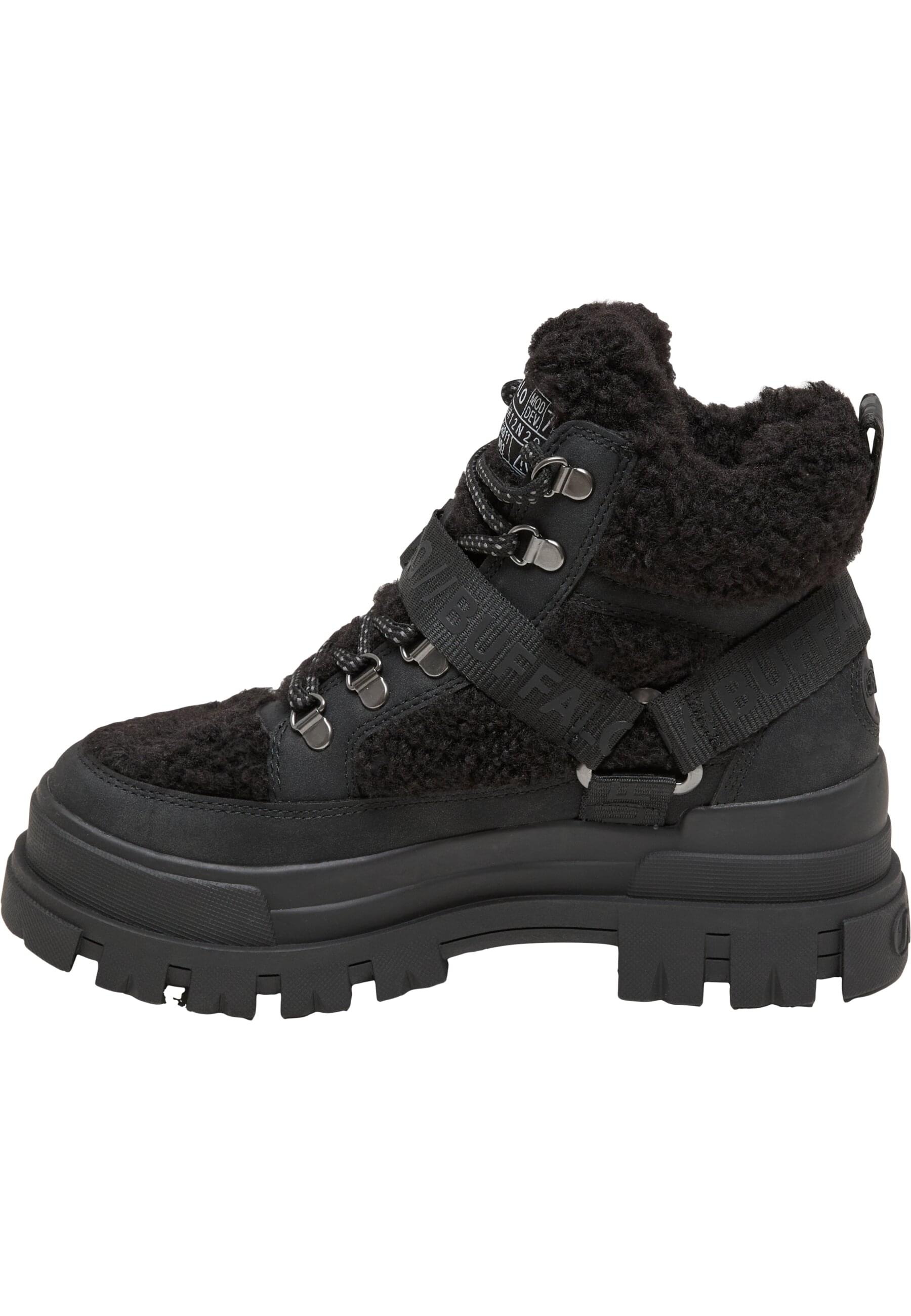 Buffalo Stiefel »Buffalo ASPHA COM MID WARM - VEGAN NUBUCK/FUR - BLACK«