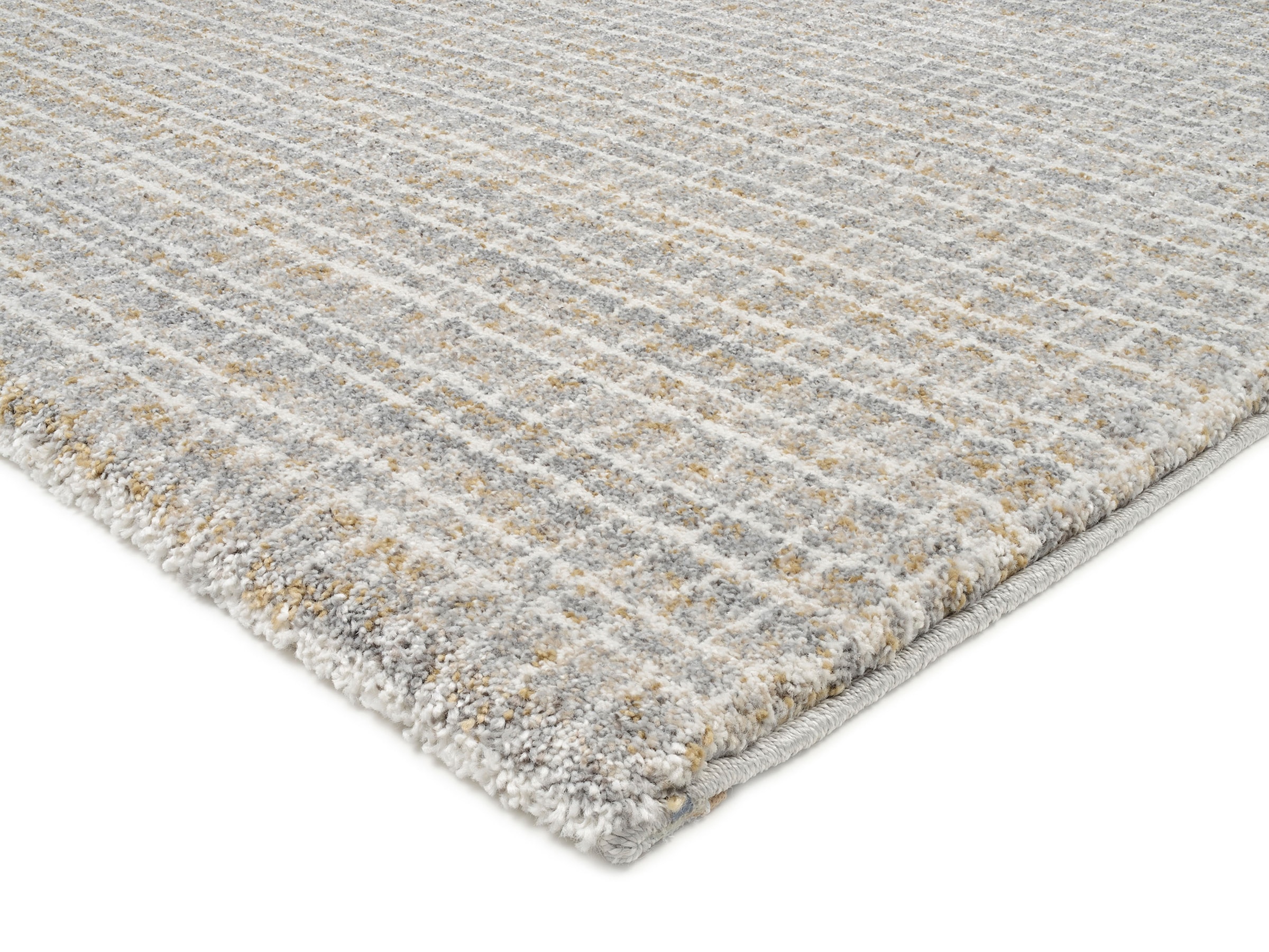 OCI DIE TEPPICHMARKE Teppich »NEW VILLA GEO«, quadratisch, 20 mm Höhe, fein kariertes Design, Wohnzimmer