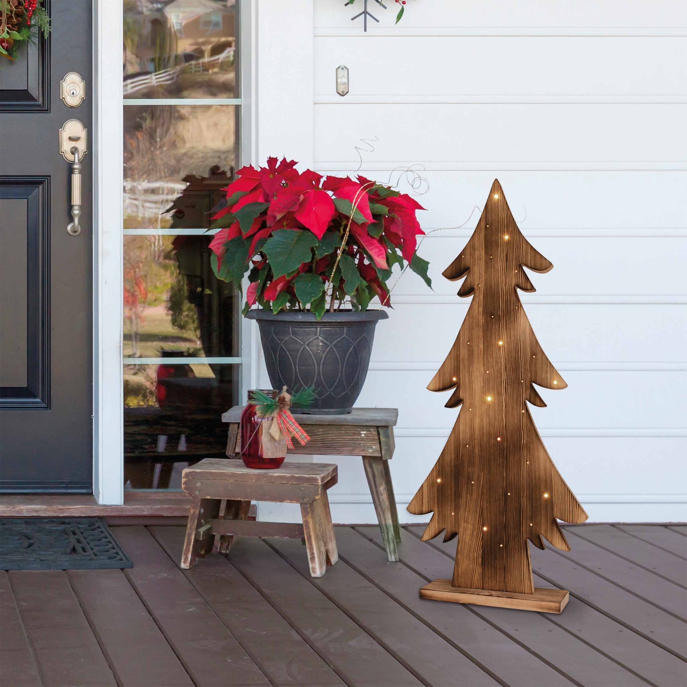 näve LED Außen-Stehlampe »LED Weihnachtsbaum«, Leuchtmittel LED-Modul   LED günstig online kaufen