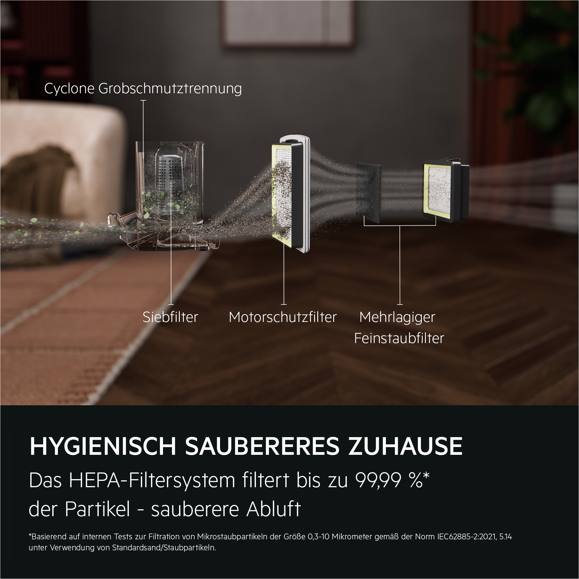 AEG Bodenstaubsauger »CLEAN 5000 BEUTELLOSER STAUBSAUGER (AL51C1LDB)« 1000 W beutellos Kraftvolle Reinigung mit waschbarem HEPA‑Filter für sauberere Luft