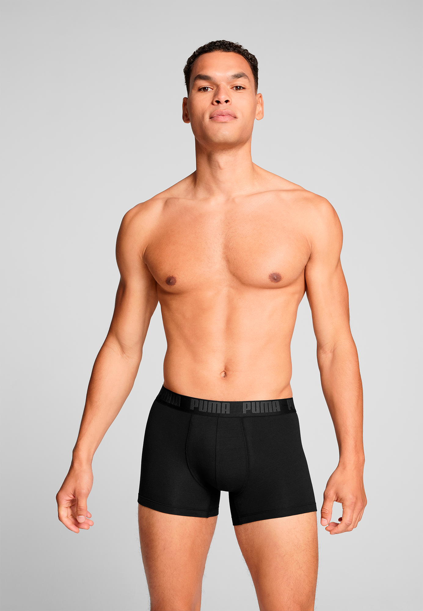 PUMA Boxershorts »PUMA MEN EVERYDAY BASIC BOXERS 2P«, (2er Pack), mit Logobund