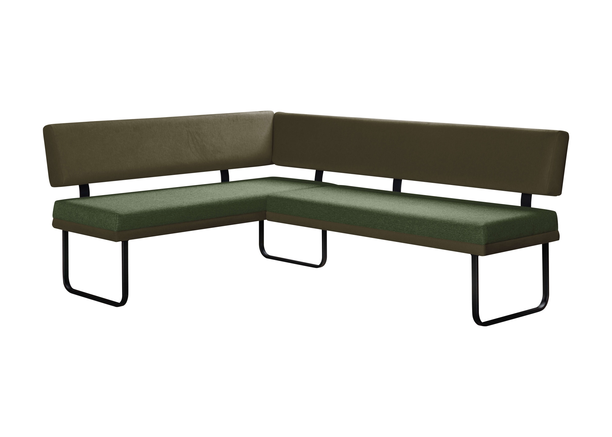 OTTO home Eckbankgruppe »Gabi Essecke, Sitzgruppe, Eckbankgruppe, Küchenbankgruppe« Set, 4tlg, 4 tlg. tlg. Gestell aus matt-schwarzem Flachmetall, stabil, 2-Stoff-Design