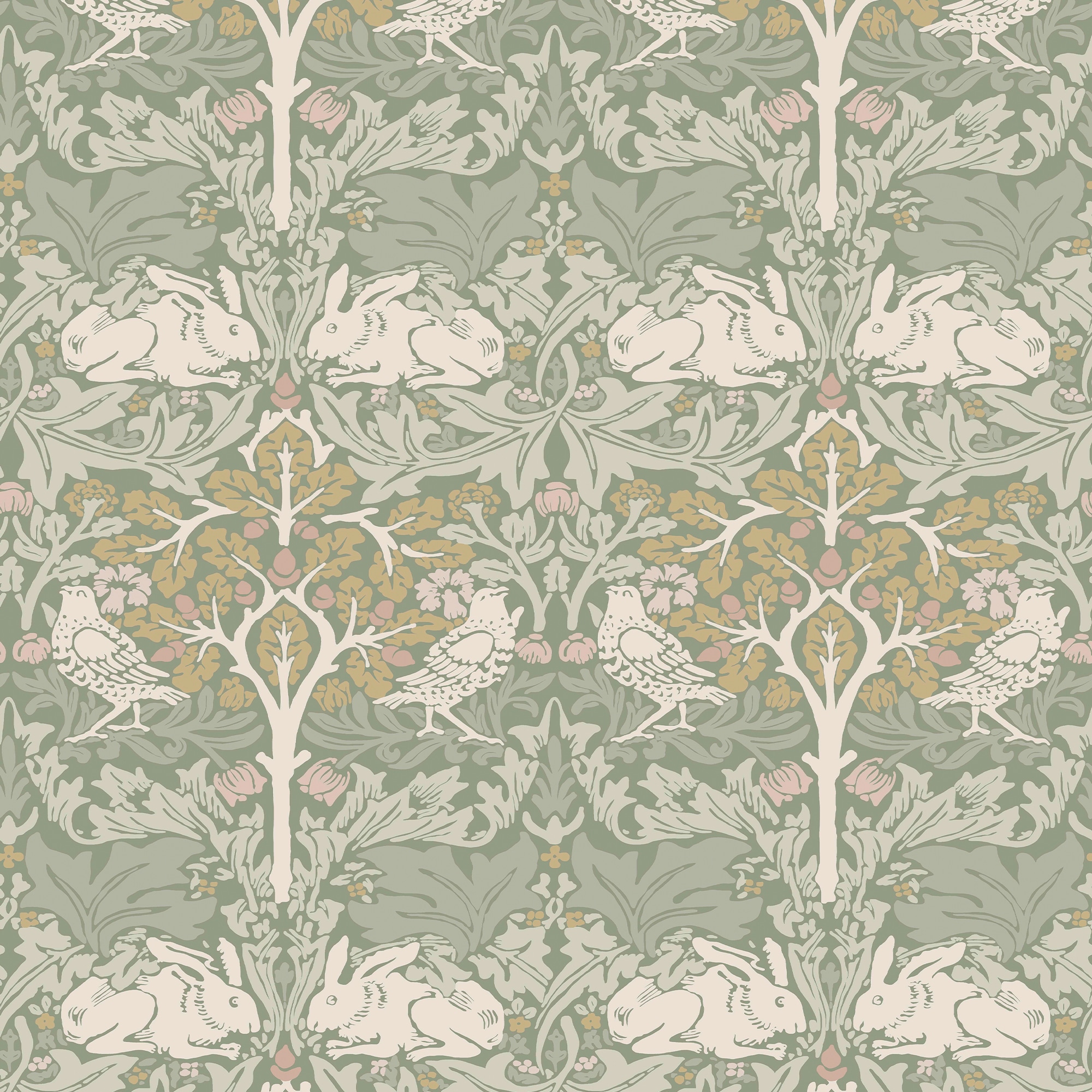 WILLIAM MORRIS AT HOME Vliestapete »Brother Rabbit« Motiv glatt Design Tapeten