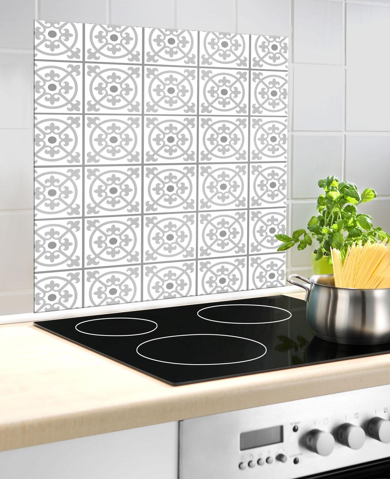 WENKO Küchenrückwand »Fliesen«, dekorative, pflegeleichte Glasplatte