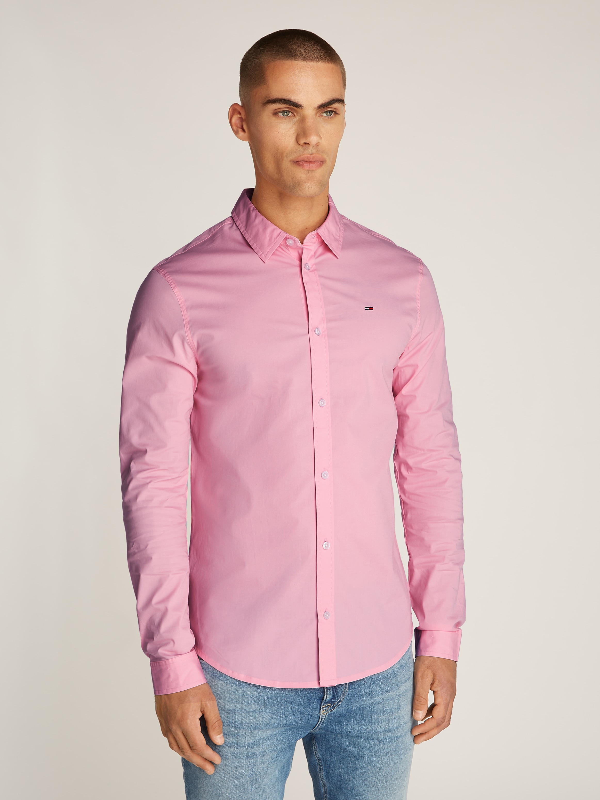 Tommy Jeans Langarmhemd »Sabim Stretch Hemd Shirt«, Stretch Hemd, Premium, Slim Fit, mit Elasthan