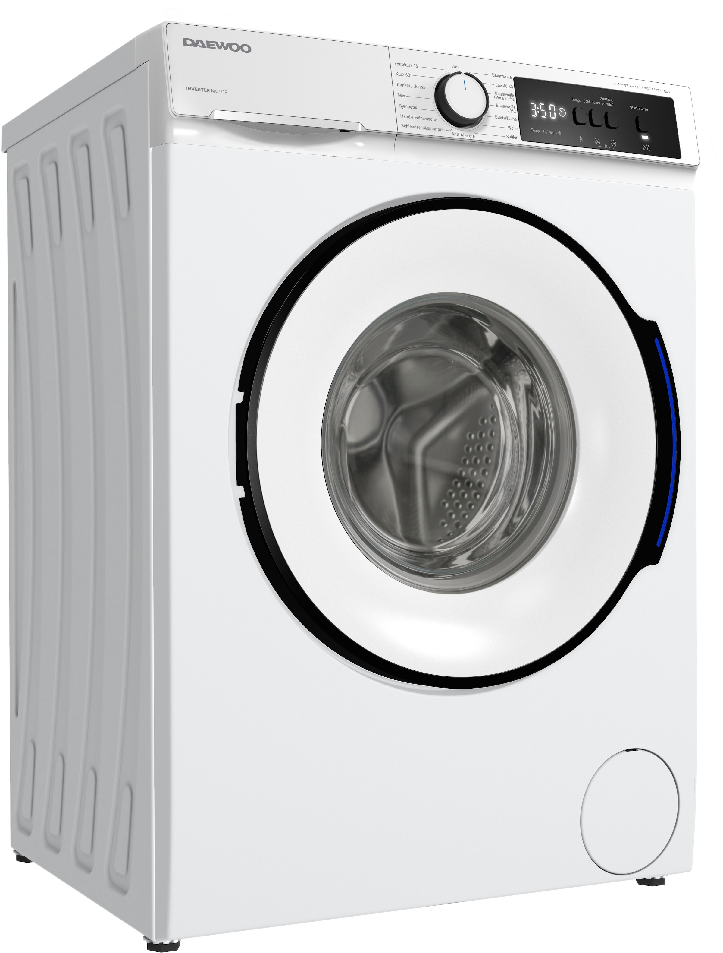 DAEWOO Waschmaschine »WM-FB8514W1A-DE« 8 kg 1400 U/min weiß AquaStop - Schutz vor Wasserschäden