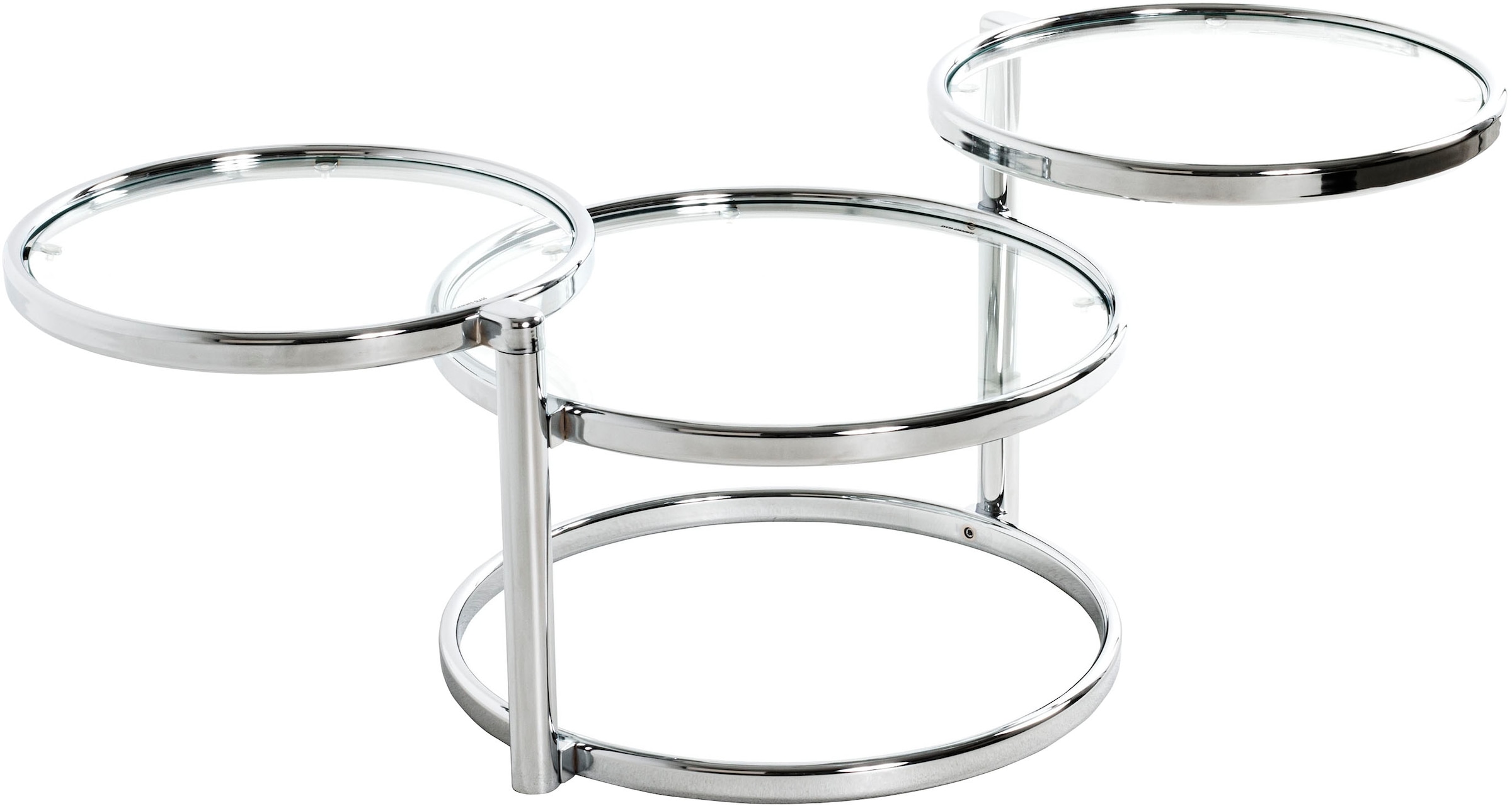 HAKU Couchtisch »Sofatisch, Wohnzimmertisch« 1 Stk. tlg. rund - aus Metall Silber - Ø/H / cm