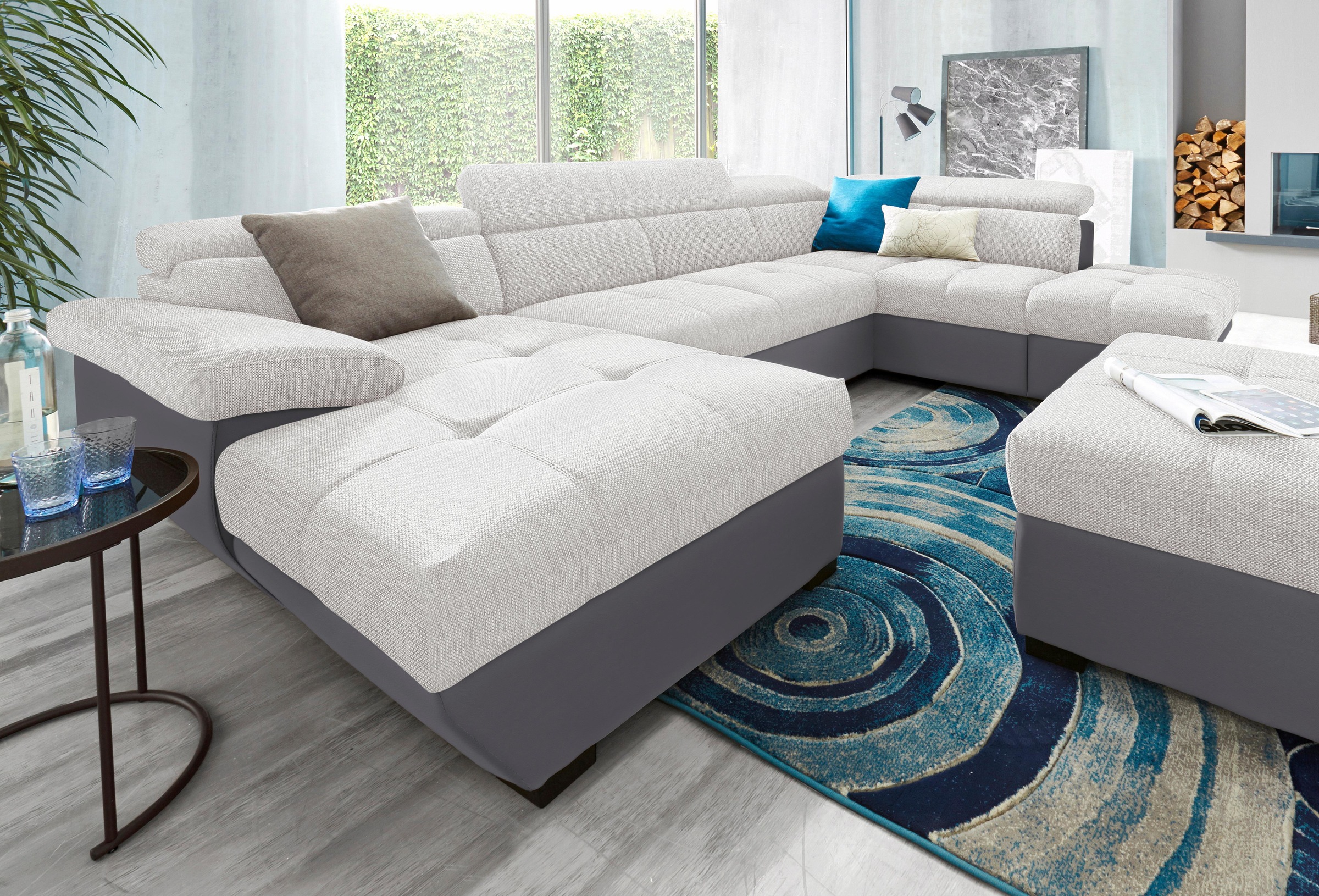 COTTA Wohnlandschaft "Speedway U-Form" mit Kopfteilverstellung, wahlweise m günstig online kaufen