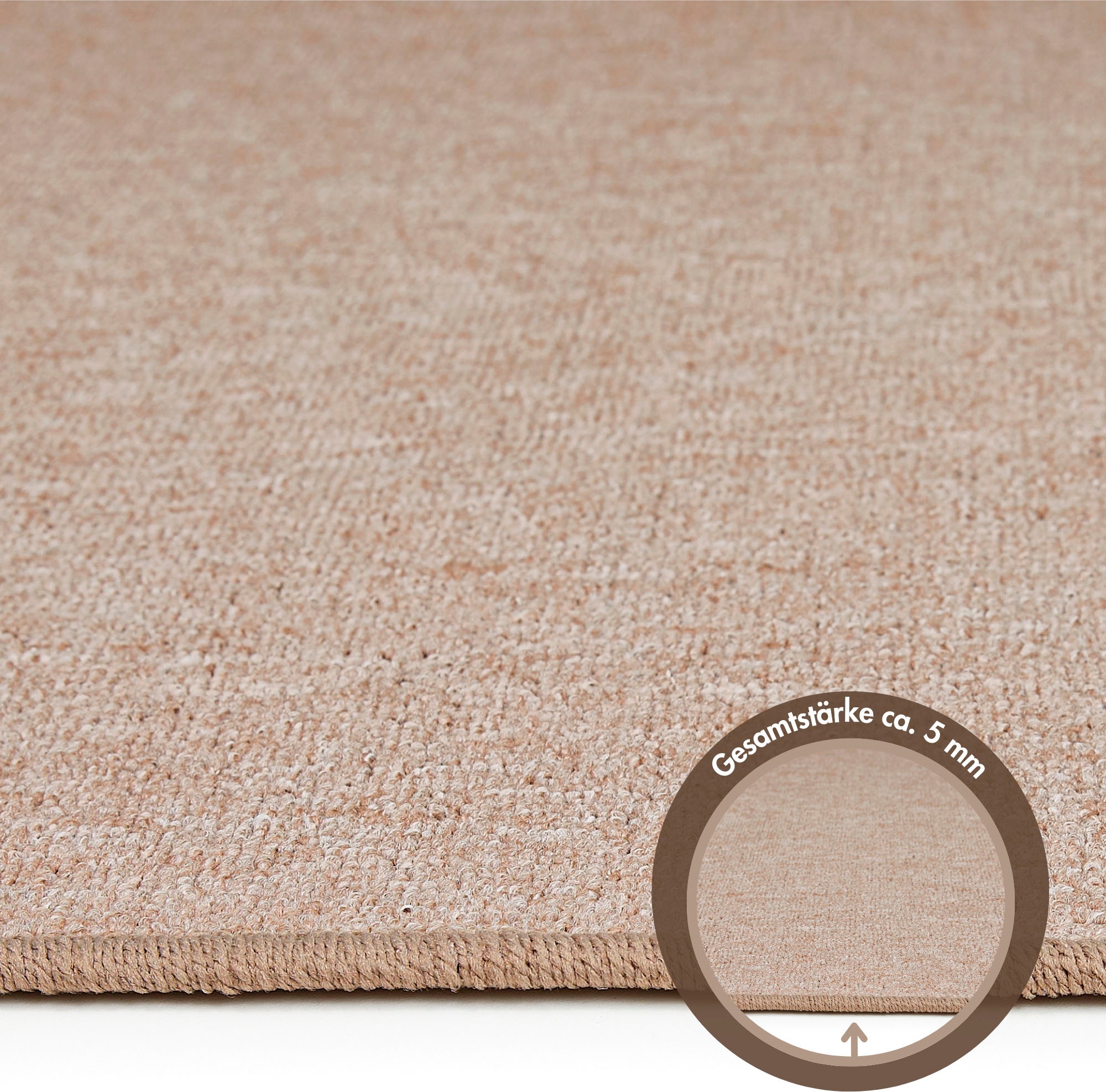 Andiamo Teppich »Luton, Made in Germany«, rechteckig, 5 mm Höhe, melierte Optik, auch als Läufer, Wohnzimmer & Schlafzimmer