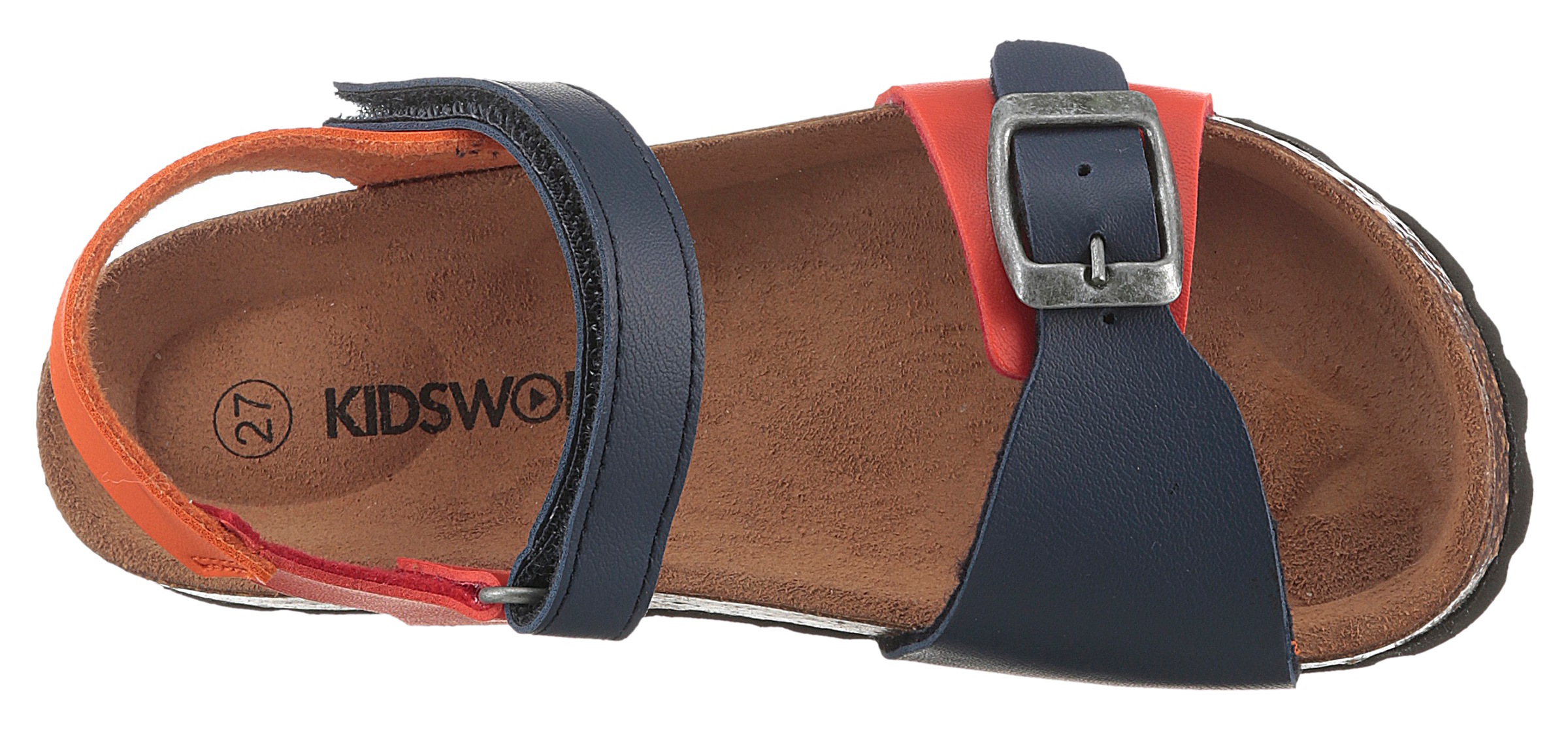 KIDSWORLD Riemchensandale  Sommerschuh, Strandschuh, Urlaubschuh mit Klett