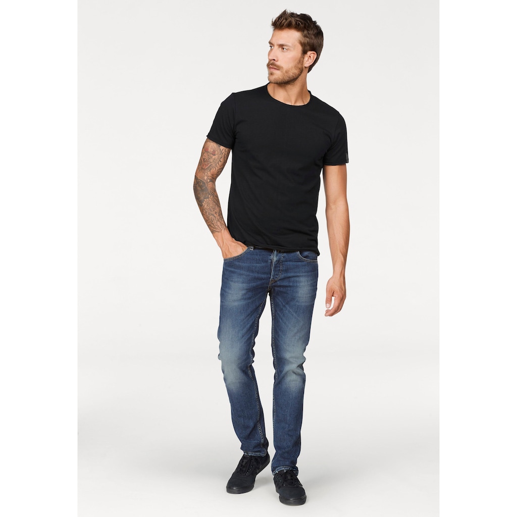 Replay T-Shirt, offene Kanten