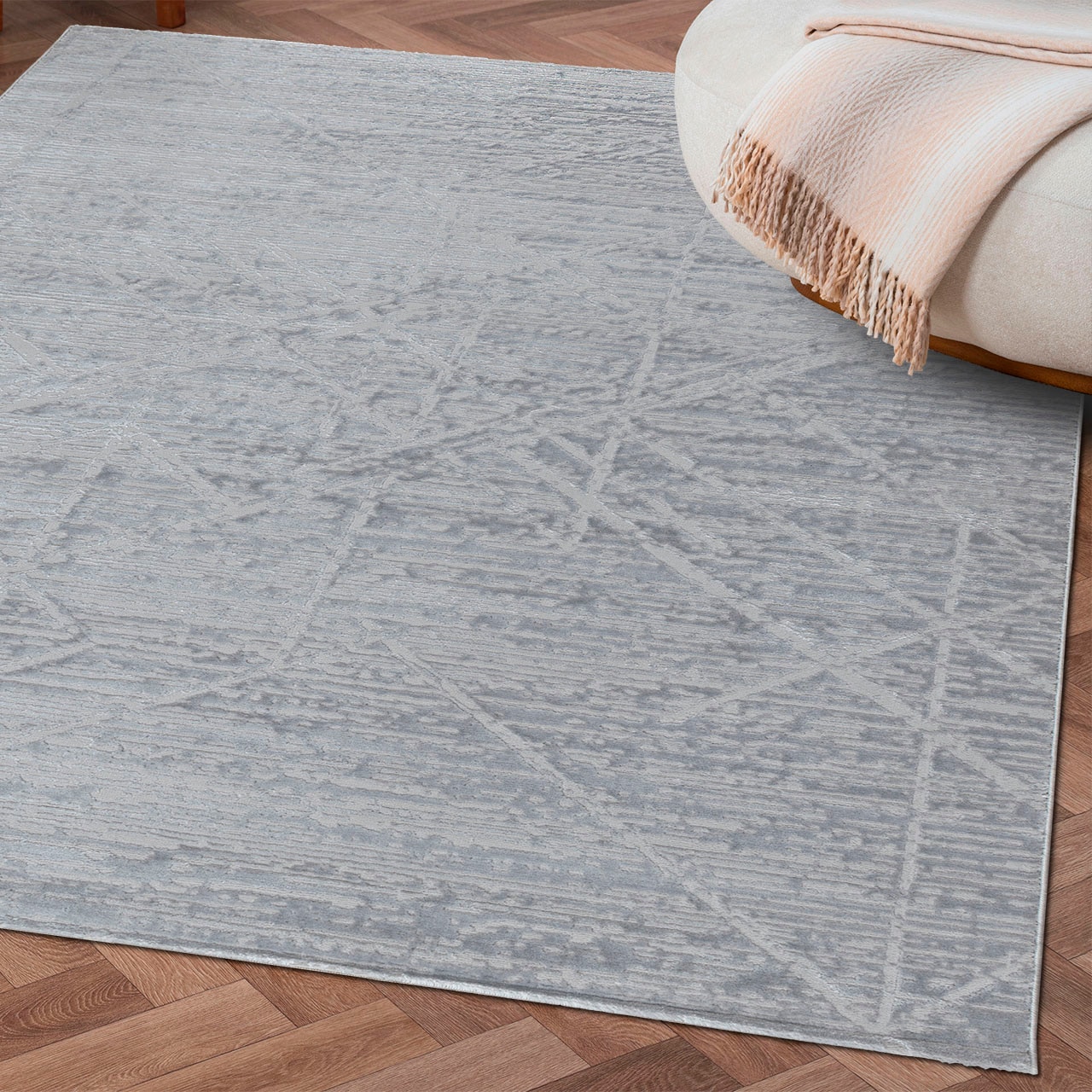 Sehrazat Teppich »Moda 1200«, rechteckig, 9 mm Höhe, Kurzflor, 3 D Effekt Optik, Hoch Tief Struktur, Wohnzimmer